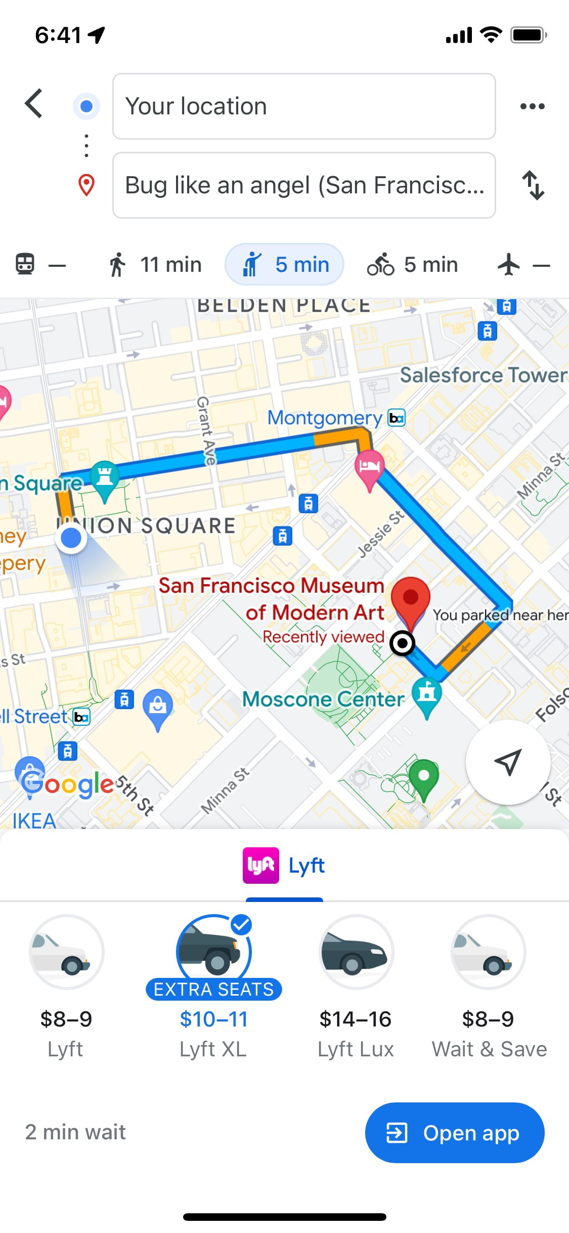 Google Maps iOS screen 22