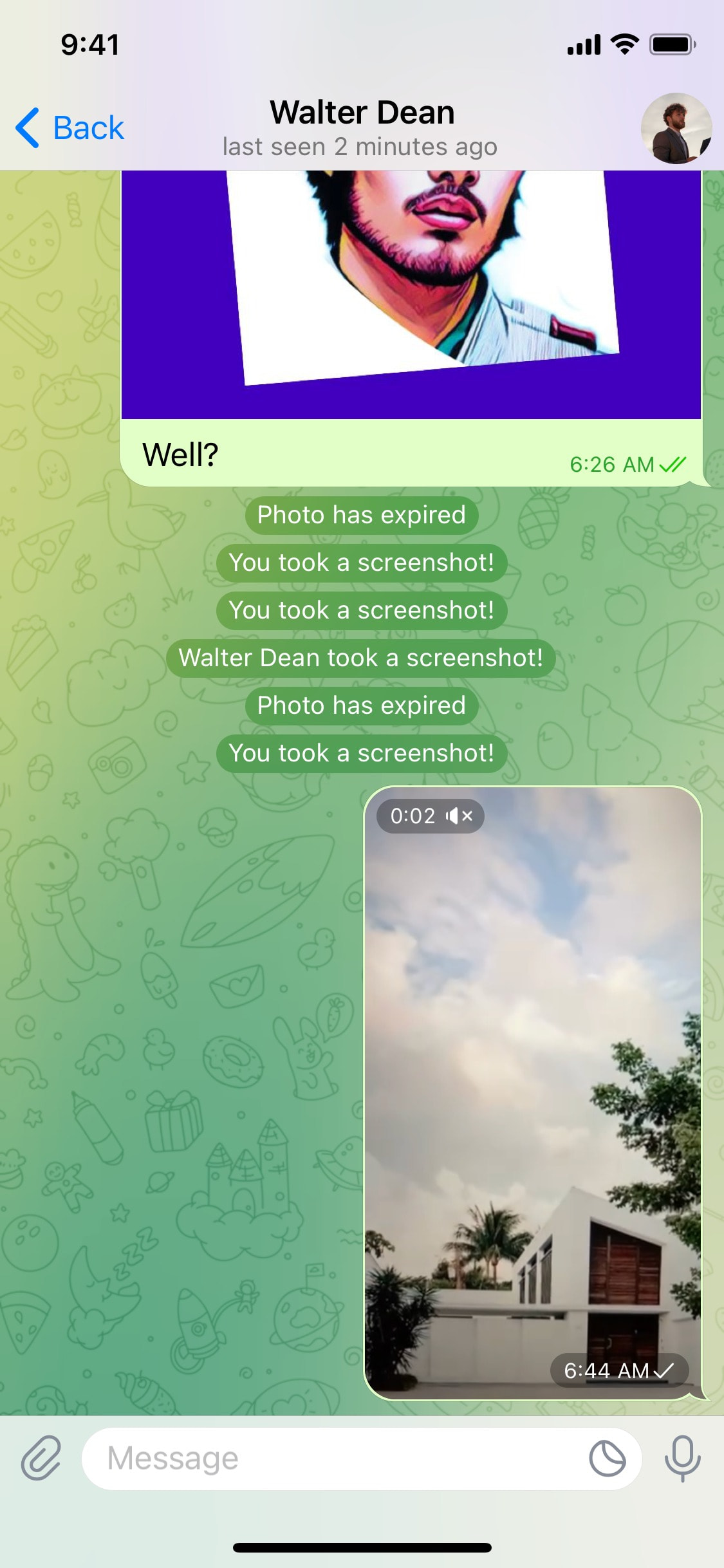 Telegram iOS screen 321