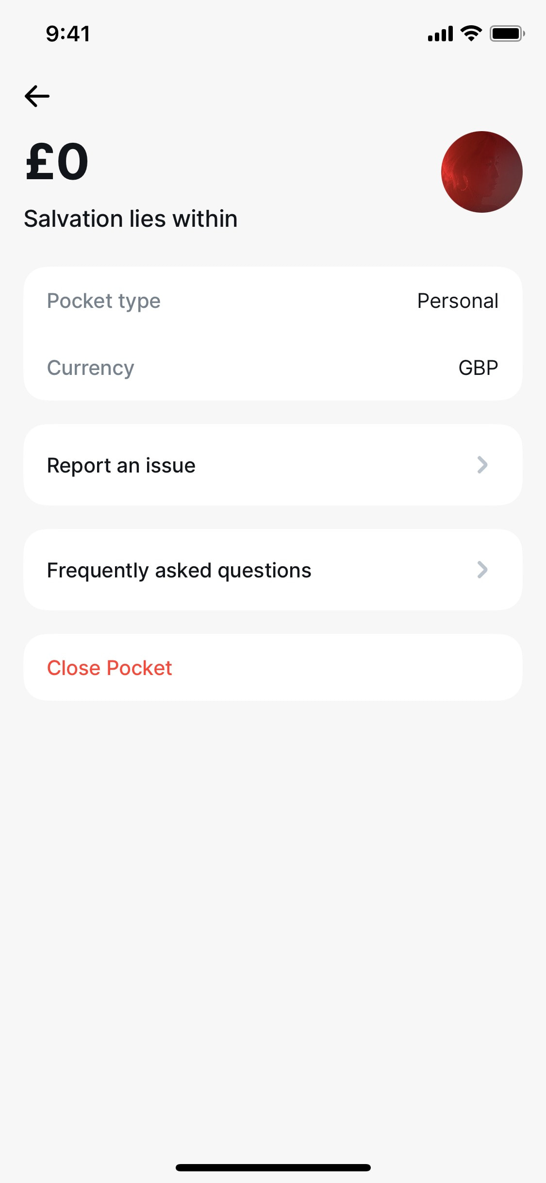 Revolut iOS screen 501