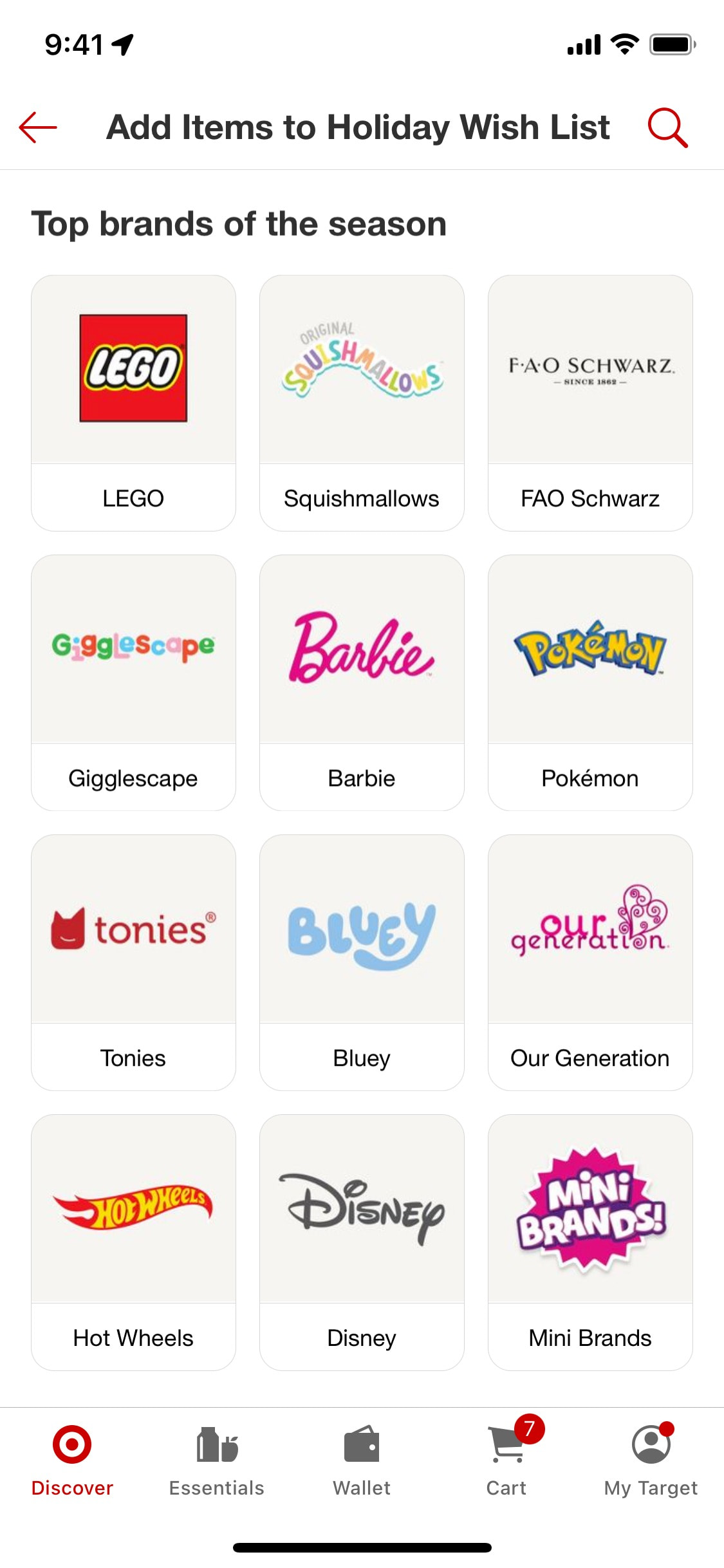 Target iOS screen 380