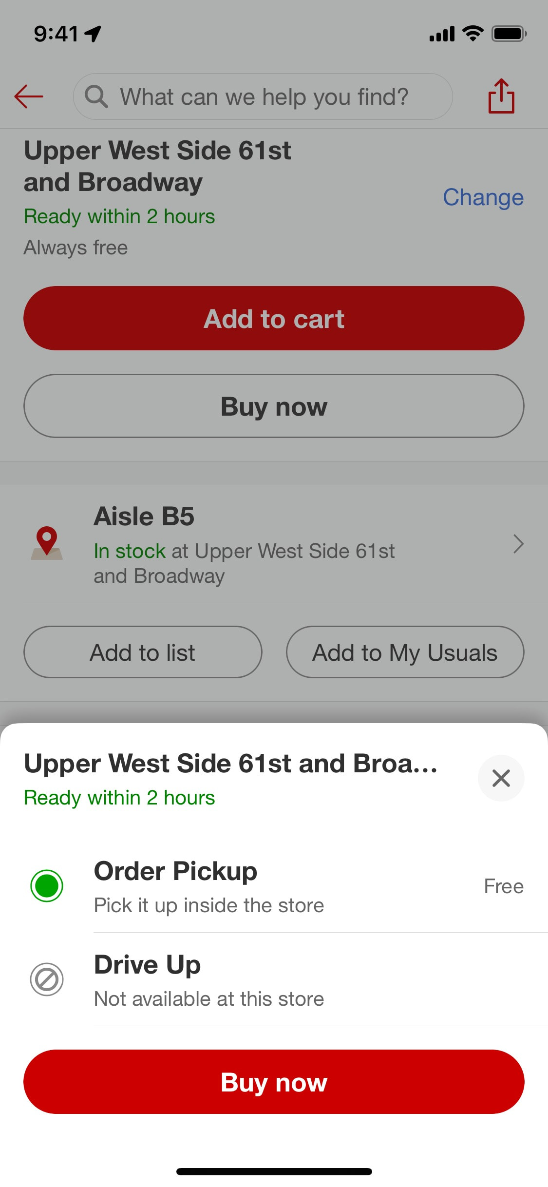 Target iOS screen 751