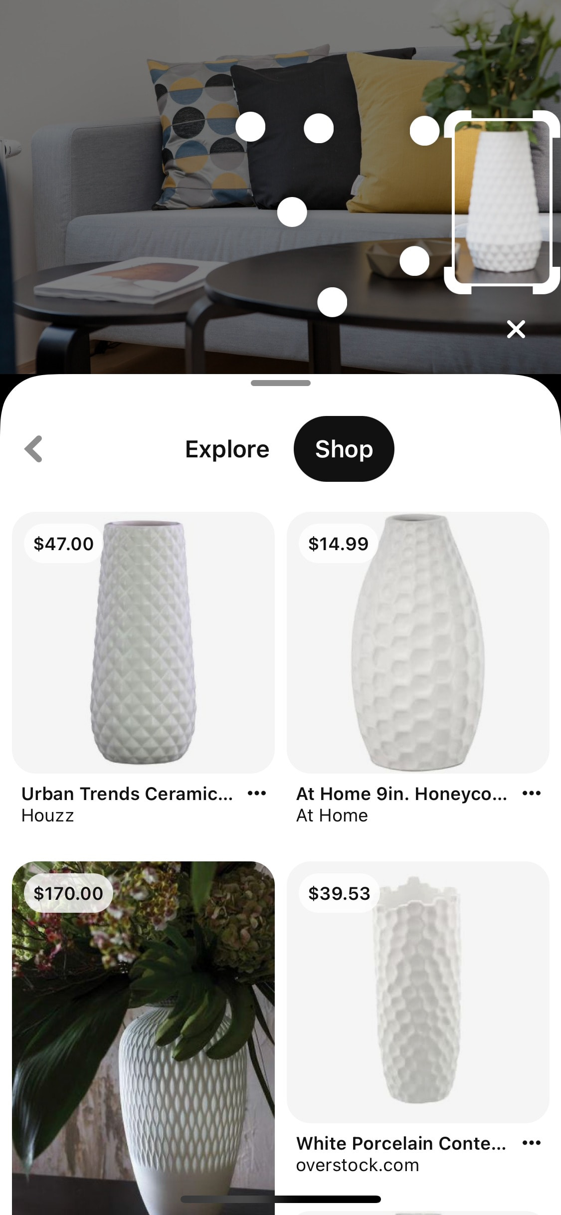 Pinterest iOS screen 420