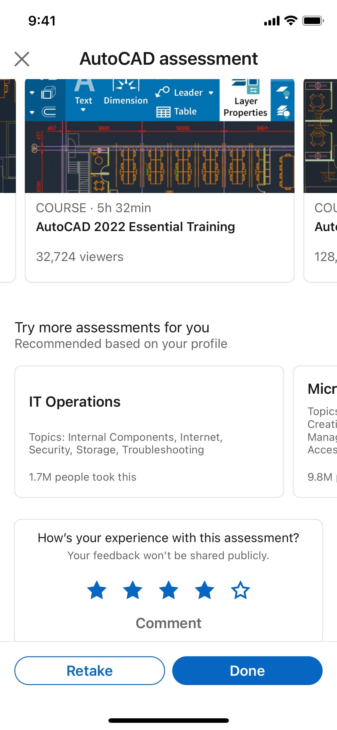 LinkedIn iOS screen 30