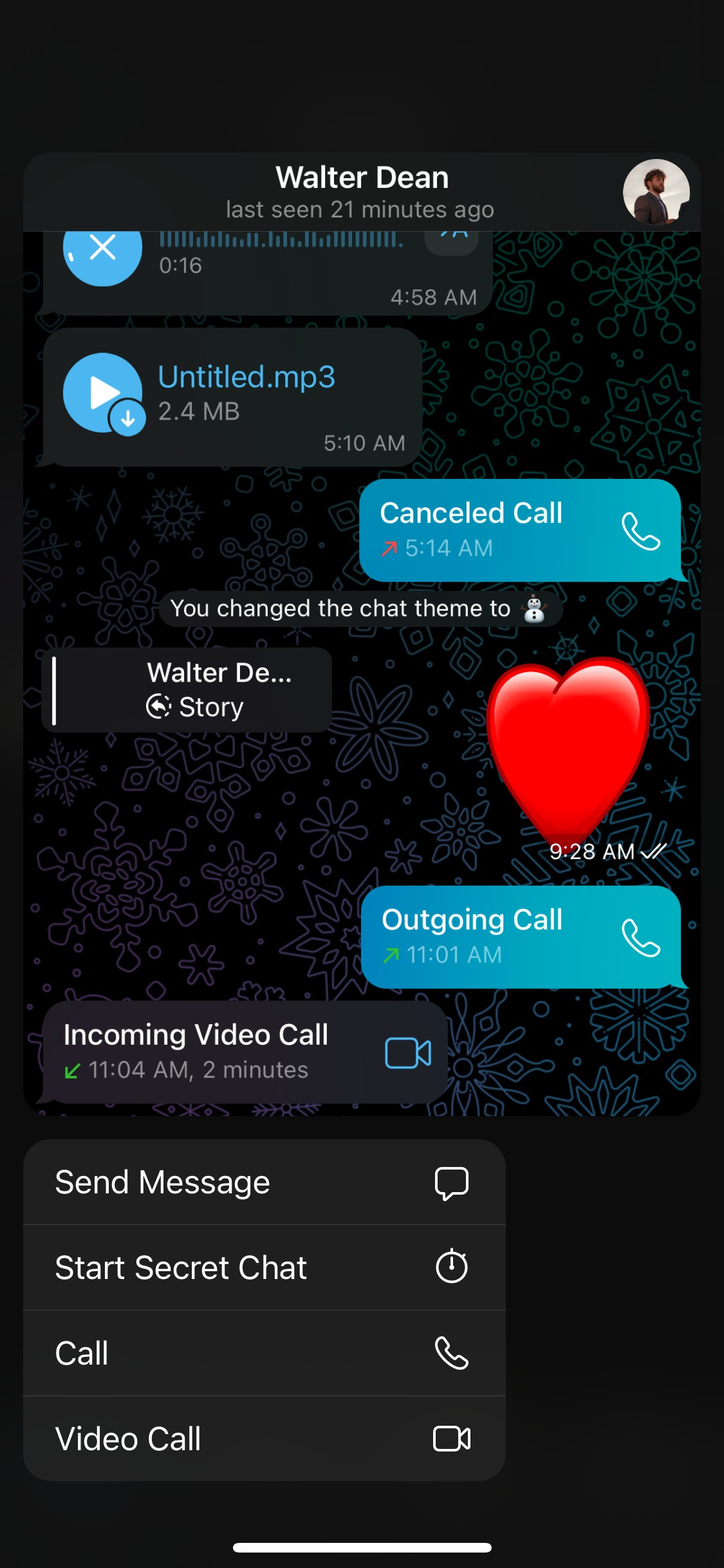 Telegram iOS screen 312