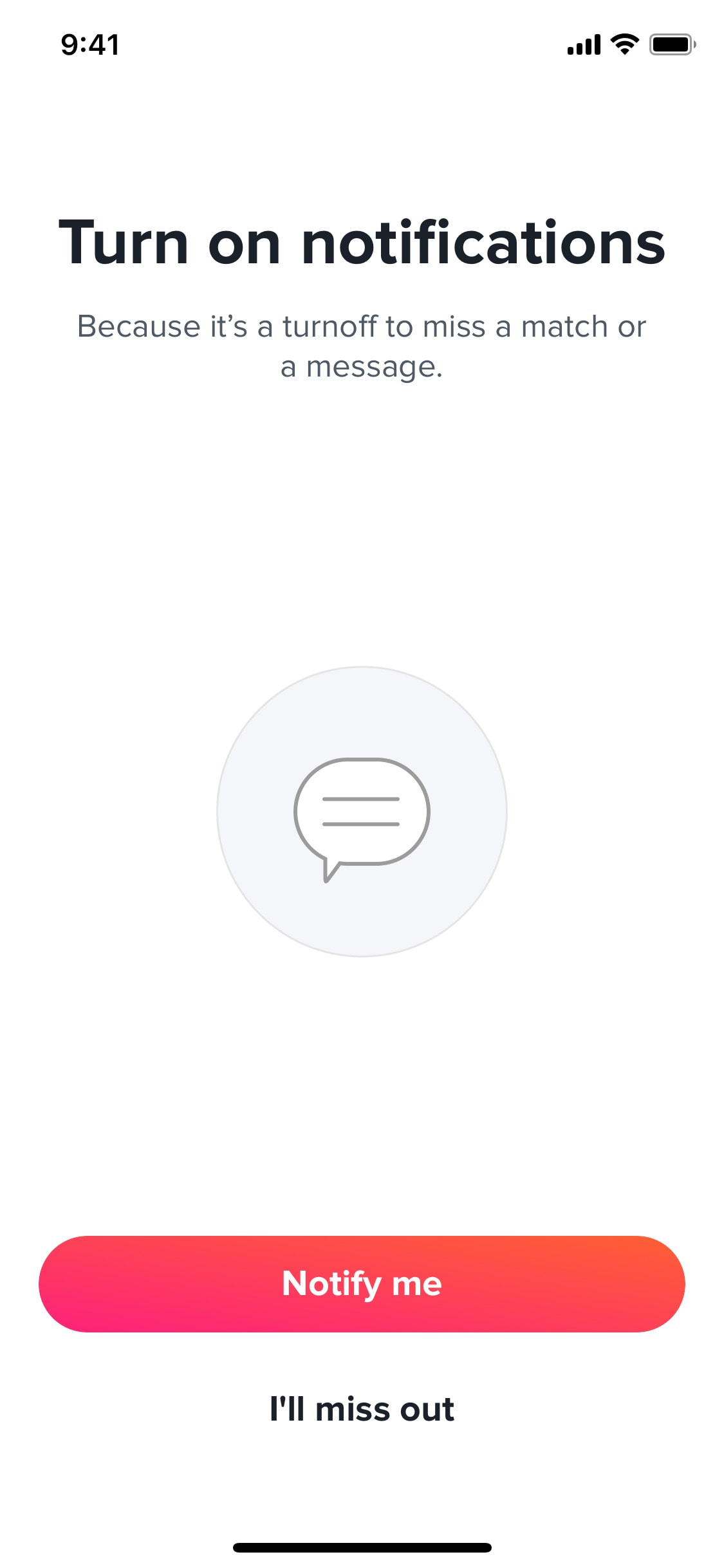 Tinder iOS screen 358