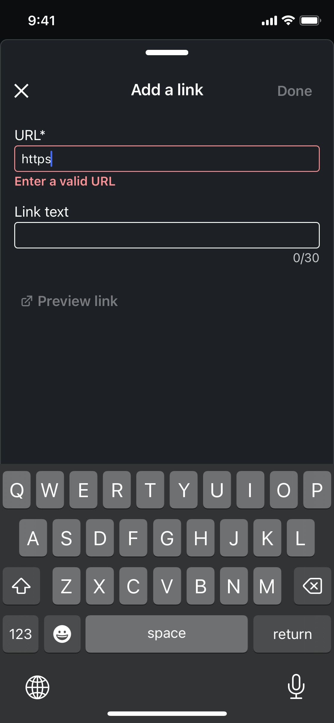 LinkedIn iOS screen 323