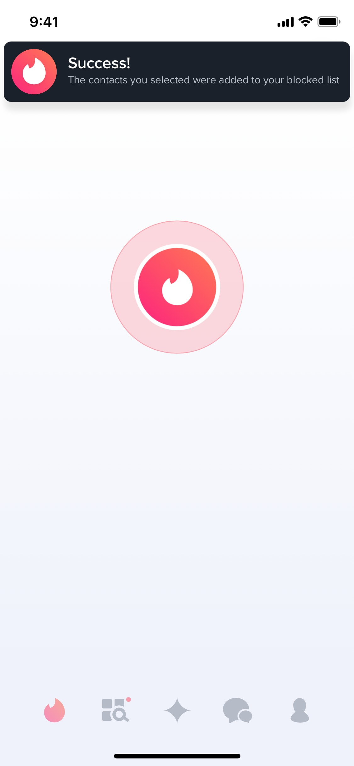 Tinder iOS screen 231
