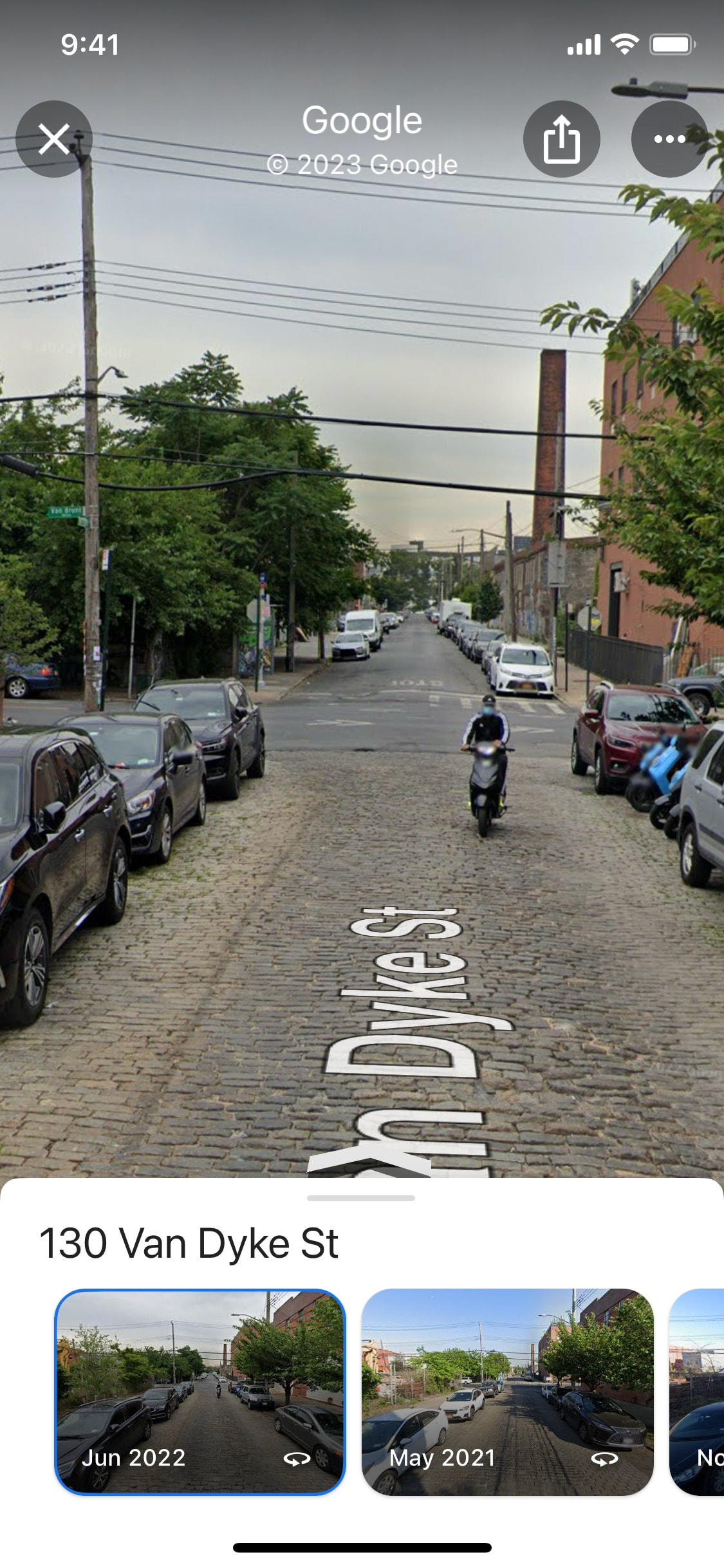 Google Maps iOS screen 217