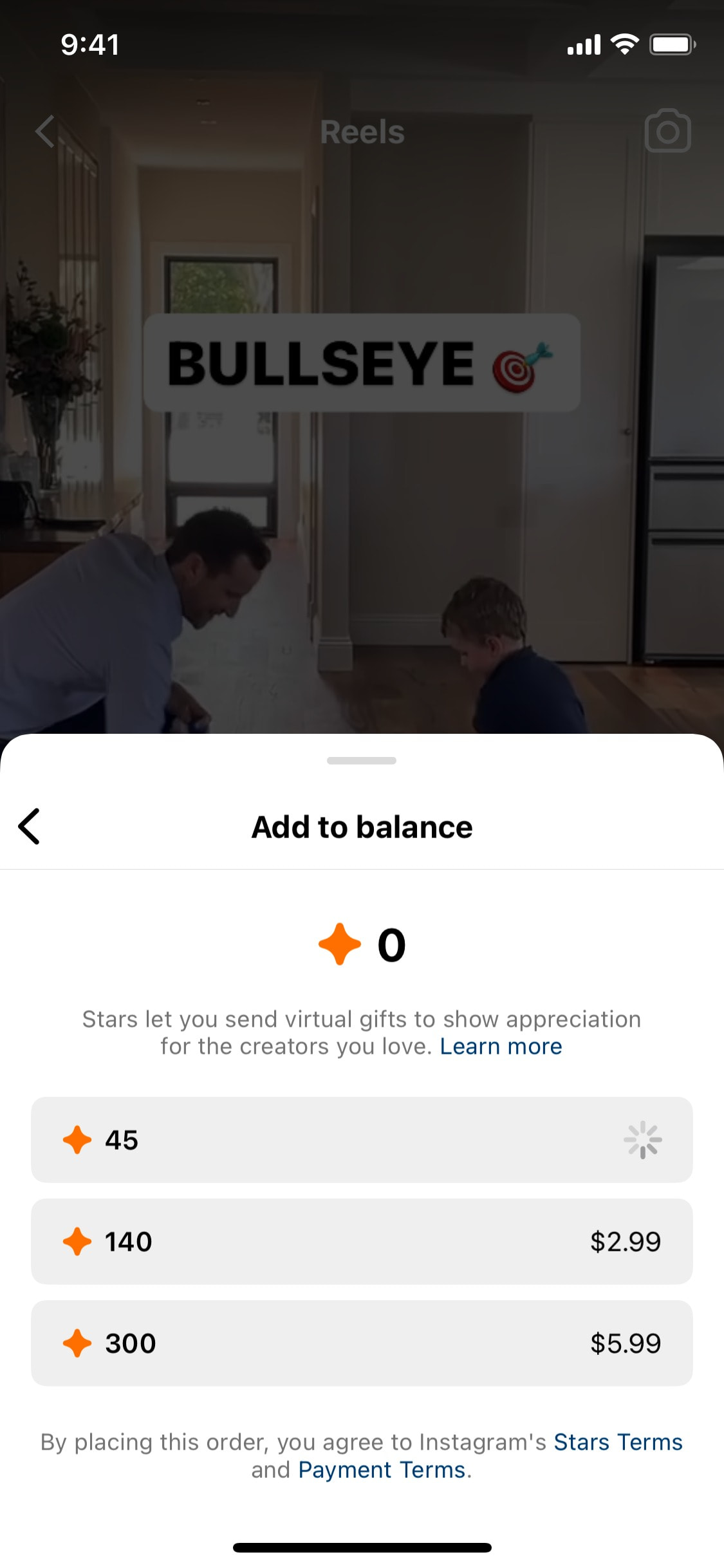 Instagram iOS screen 321