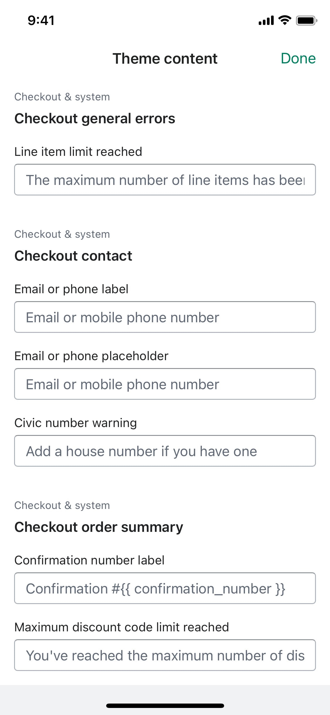 Shopify iOS screen 425