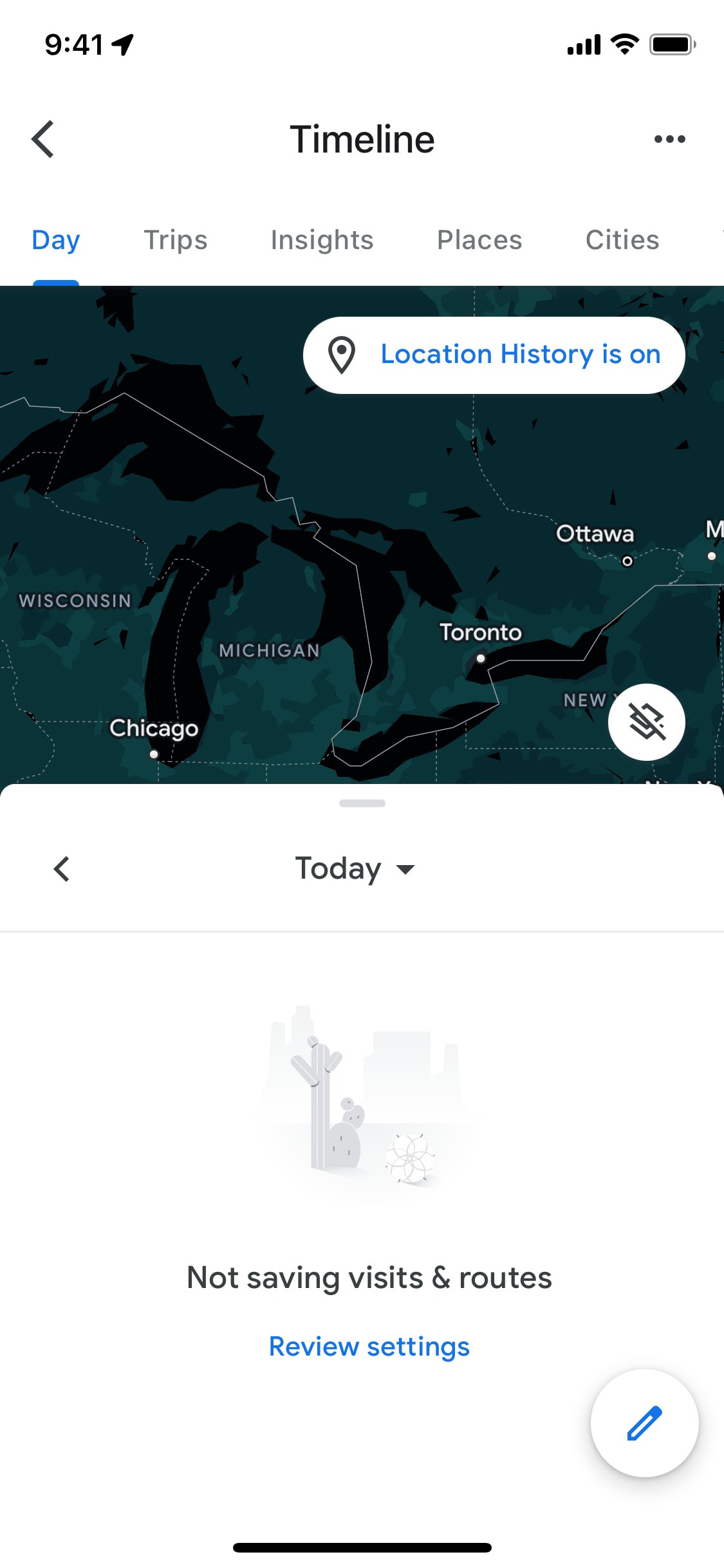 Google Maps iOS screen 592