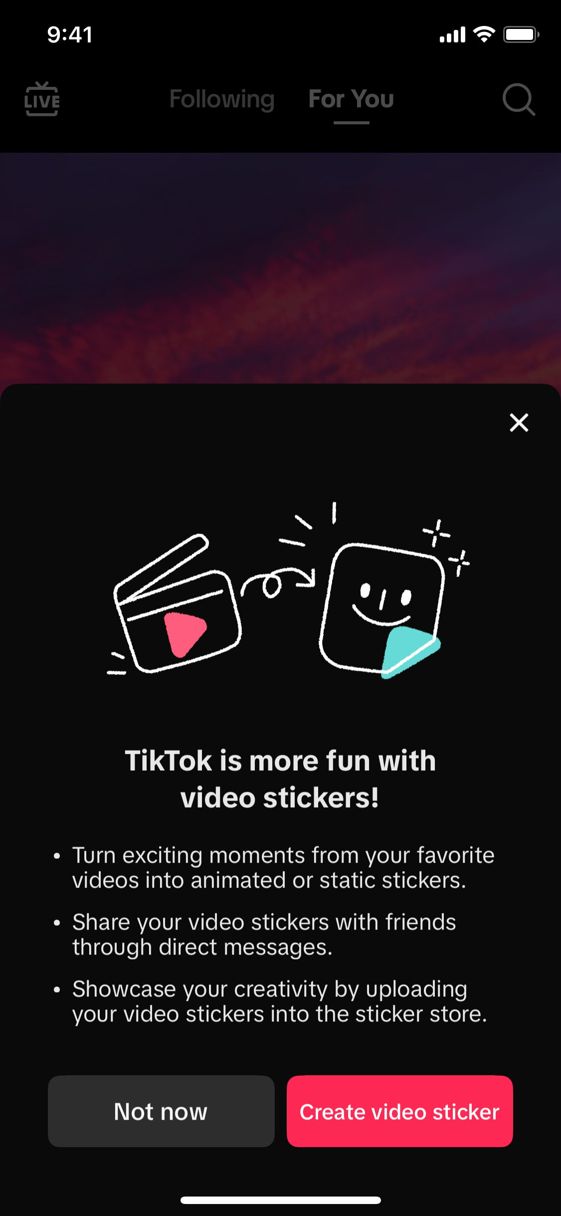 TikTok iOS screen 219