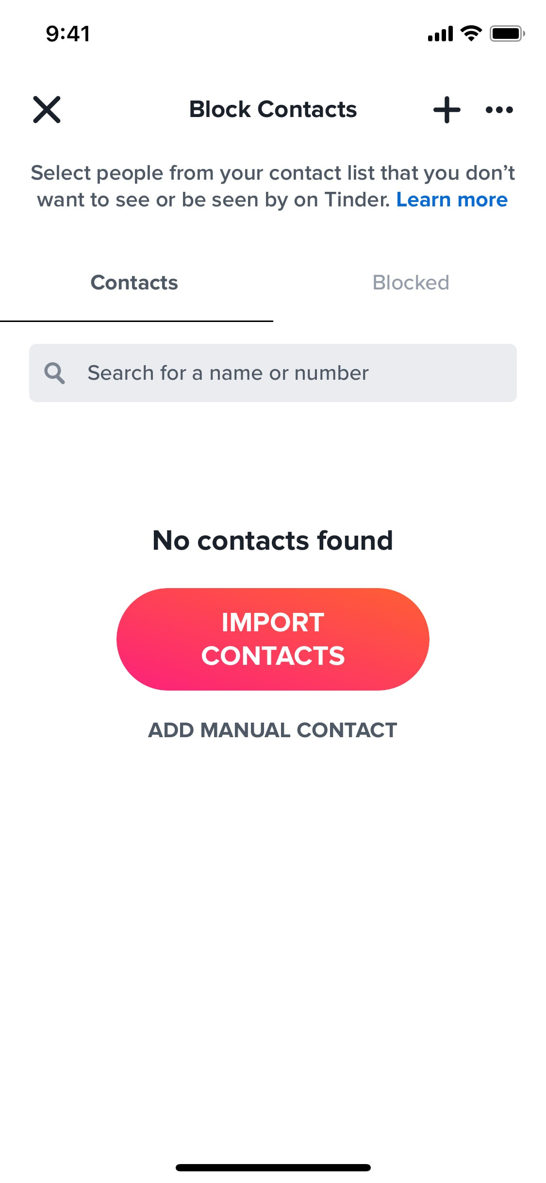 Tinder iOS screen 117