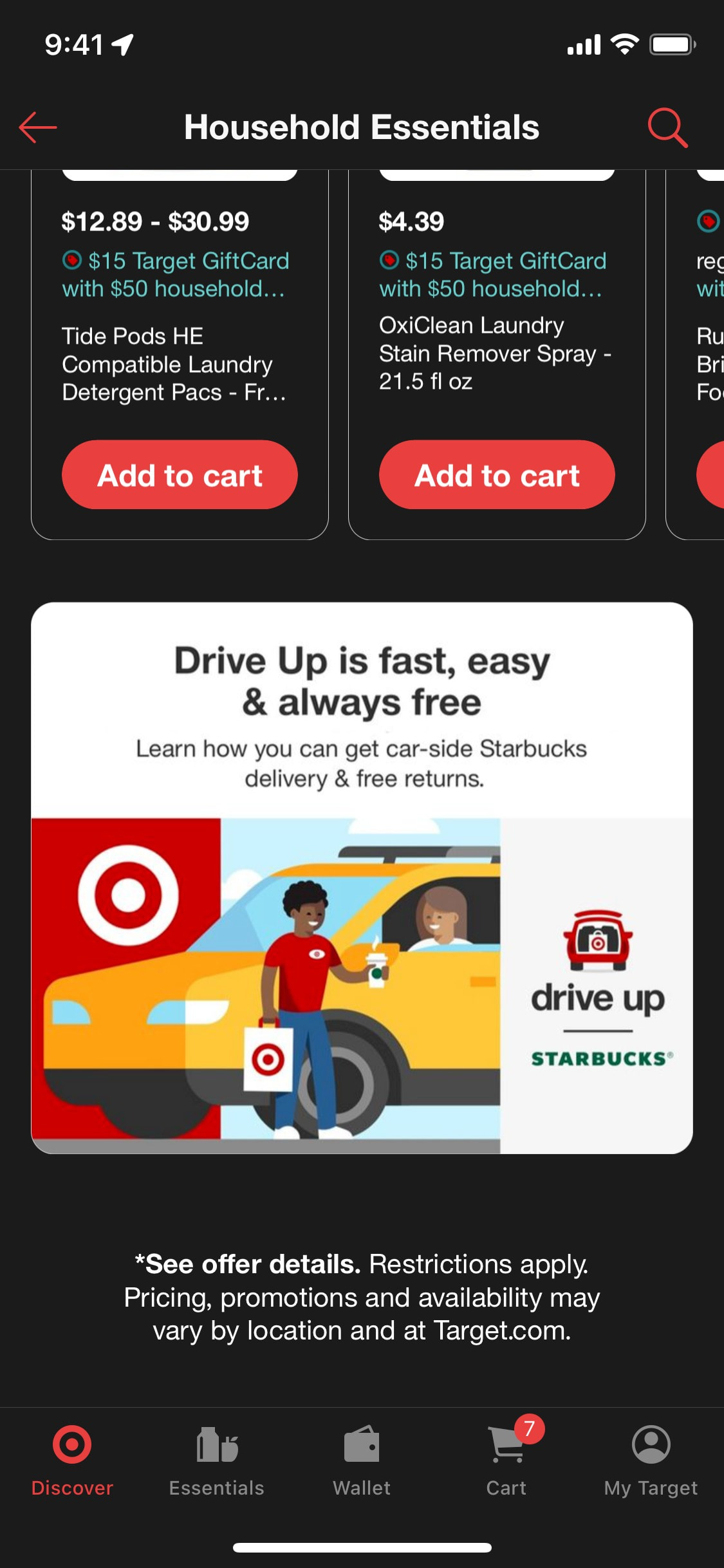 Target iOS screen 184