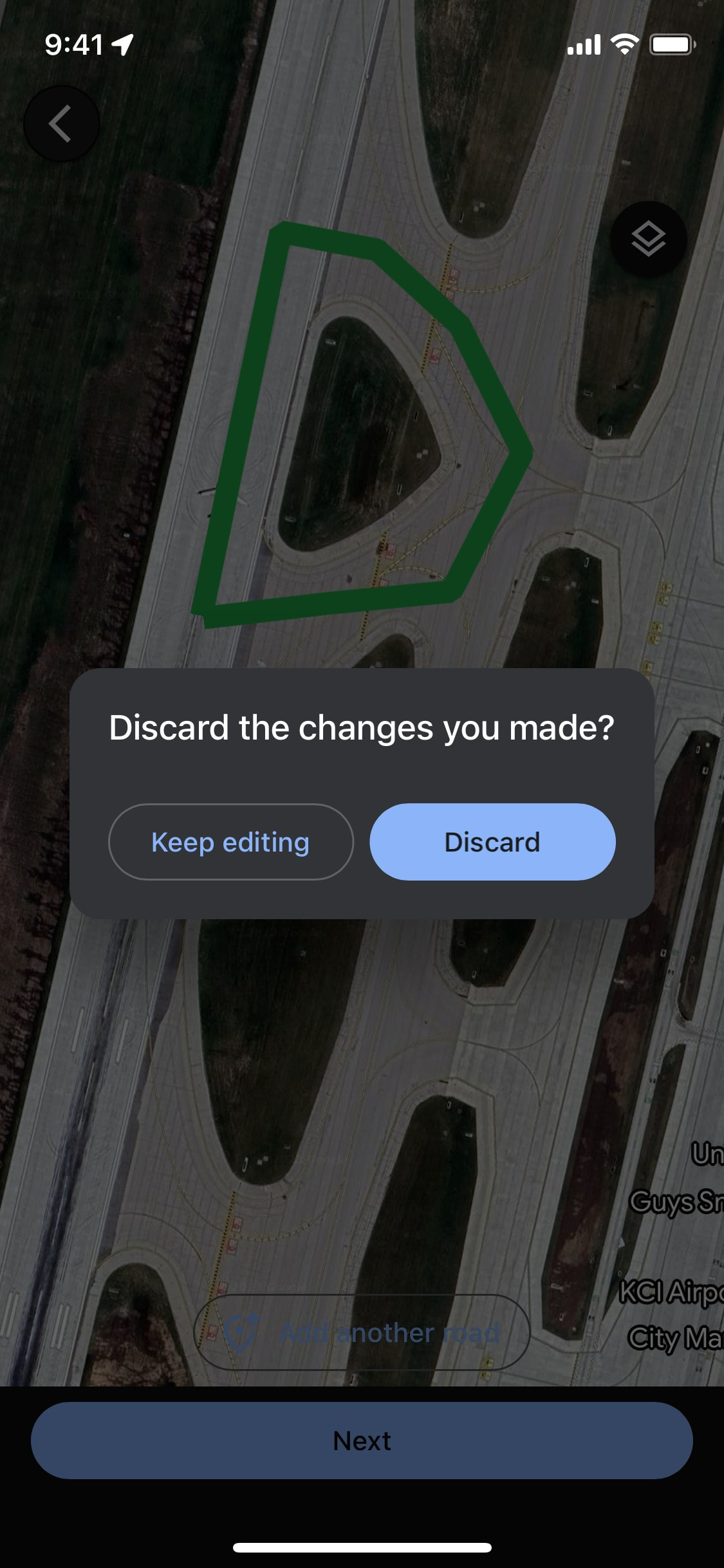 Google Maps iOS screen 724