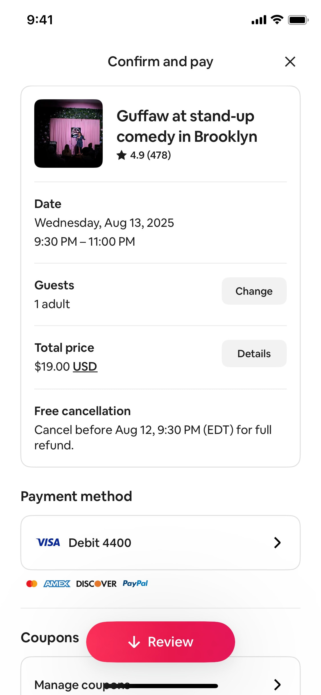 Airbnb iOS screen 309