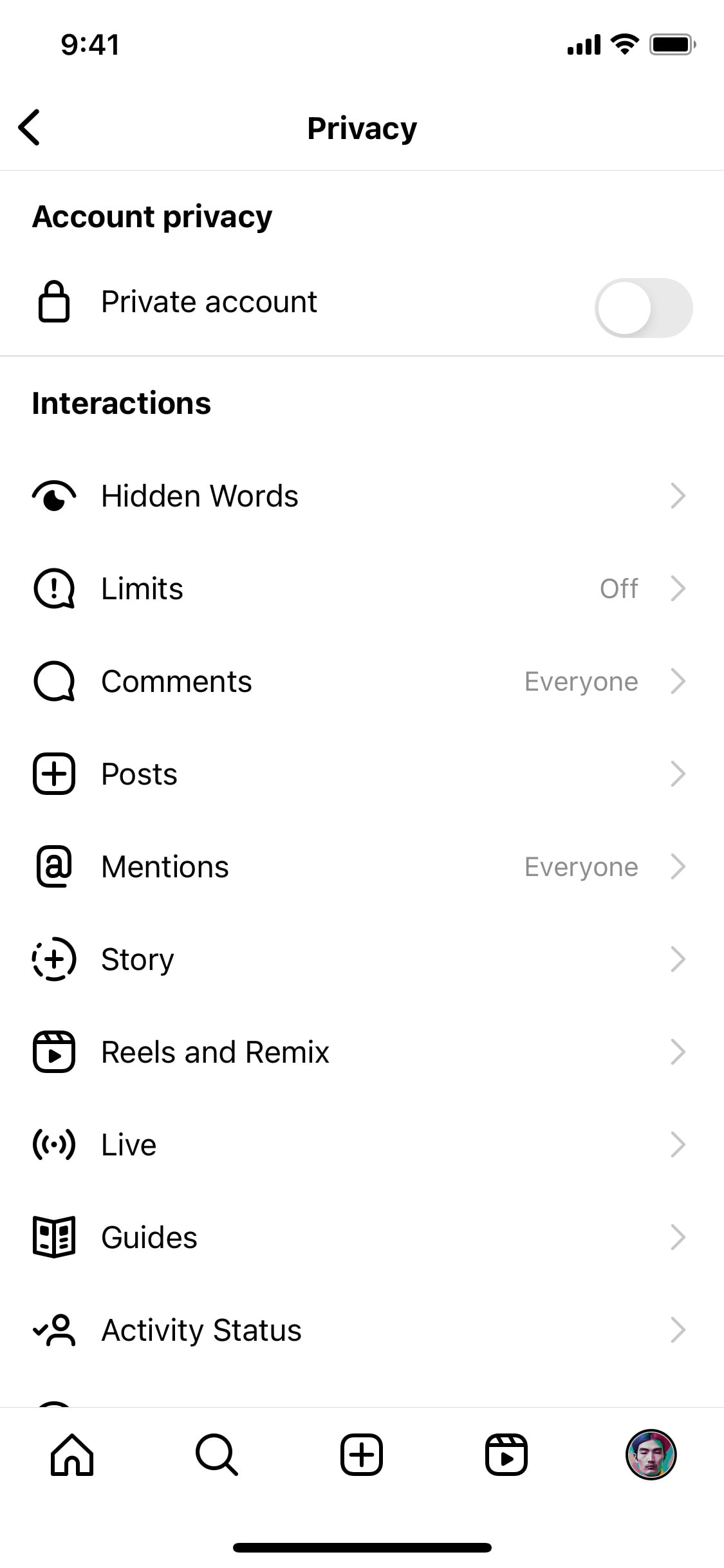 Instagram iOS screen 30