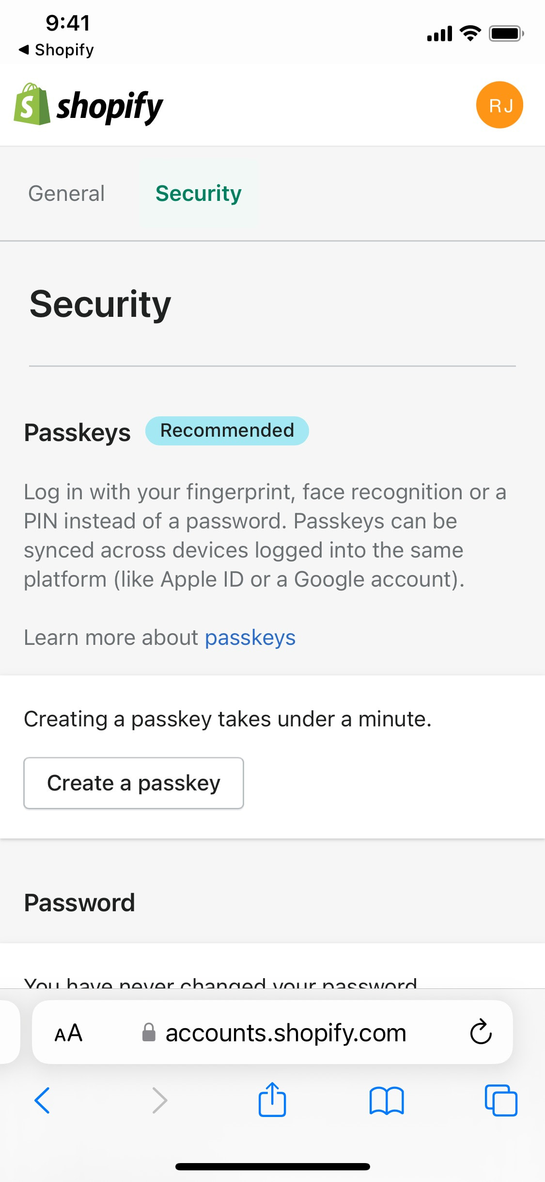 Shopify iOS screen 158