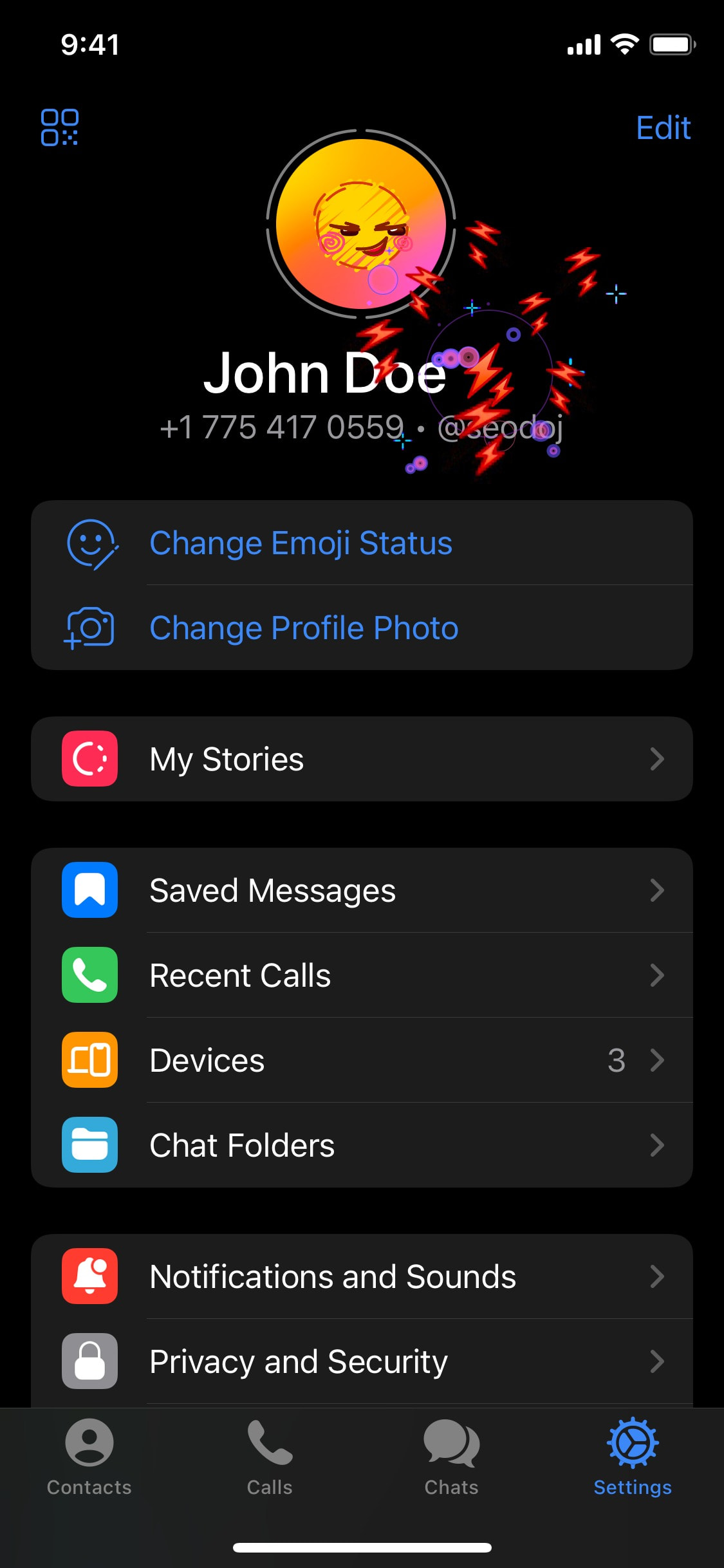 Telegram iOS screen 811