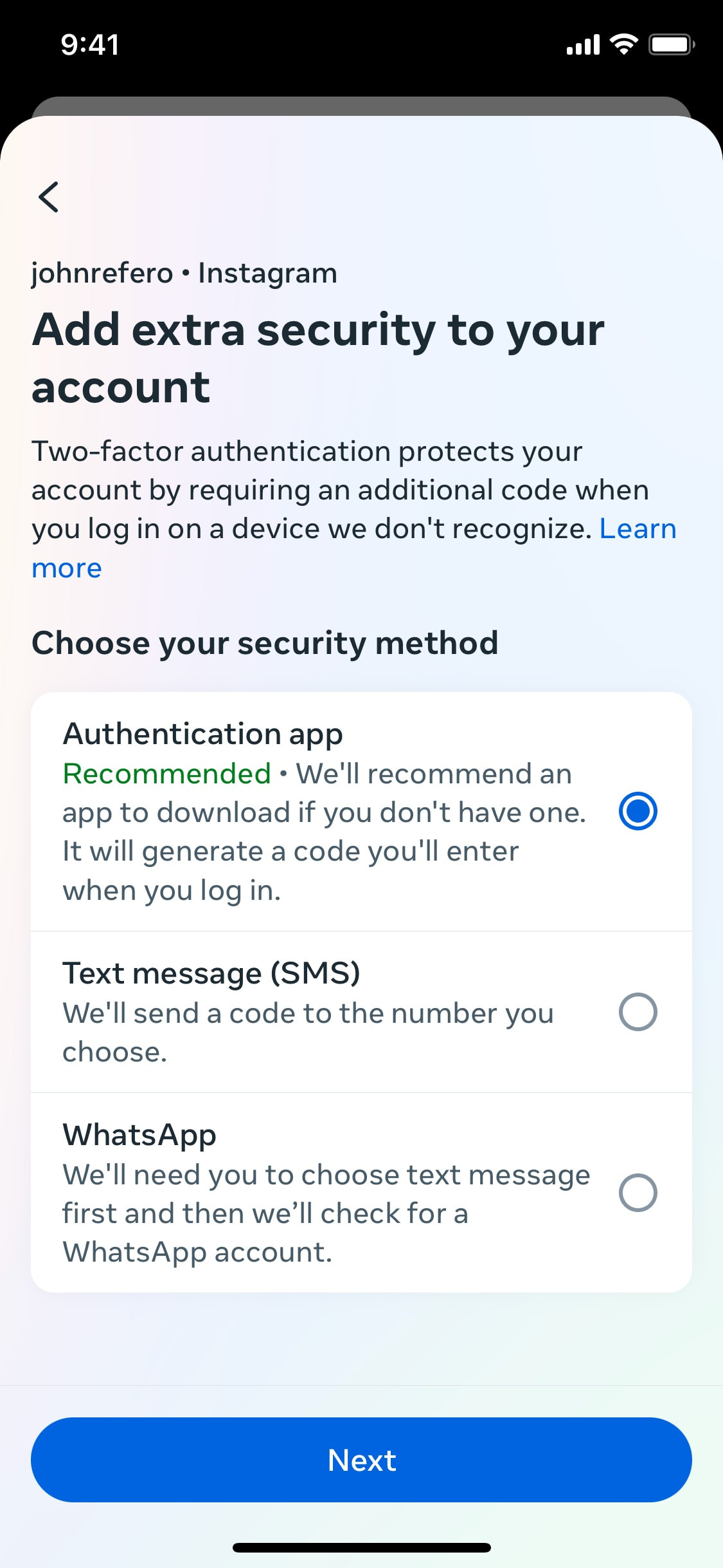 Instagram iOS screen 176