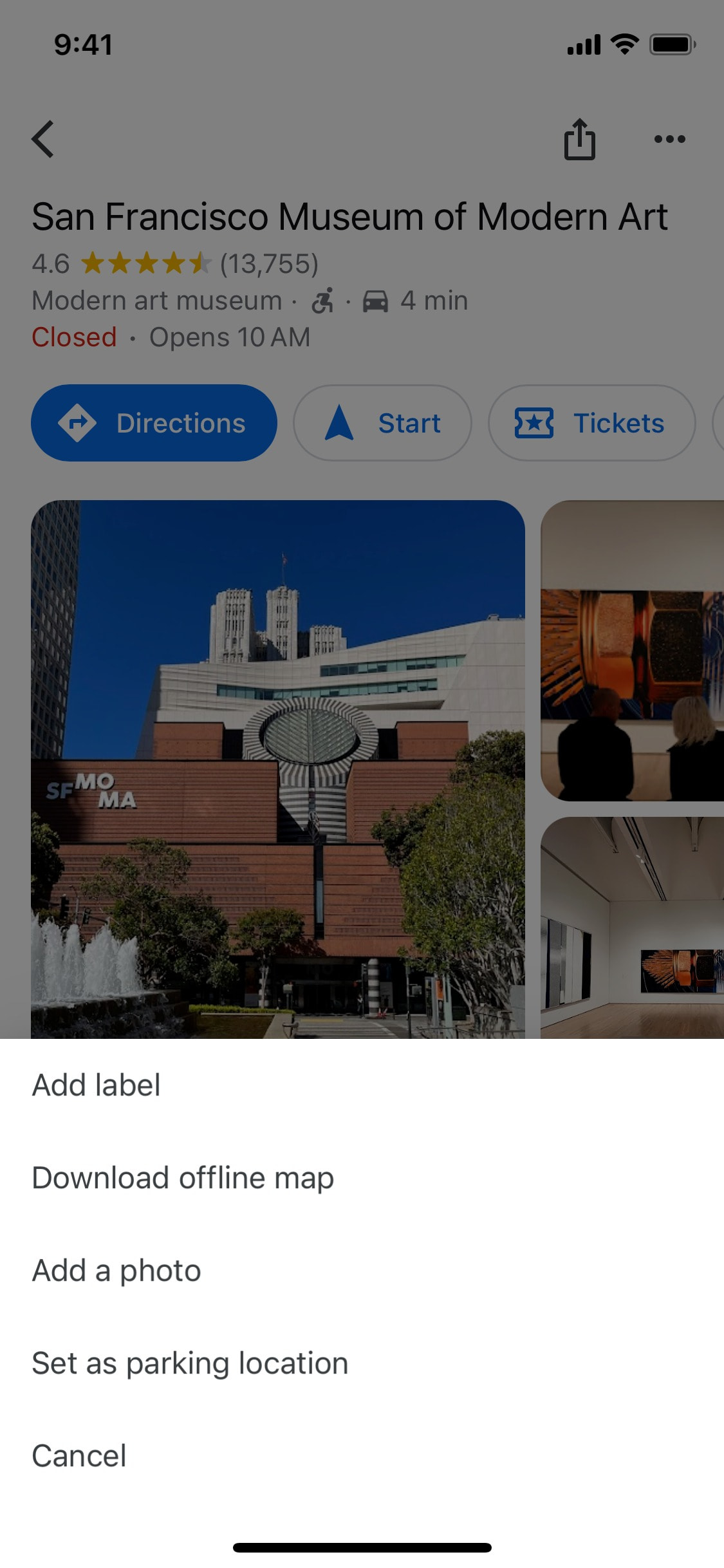 Google Maps iOS screen 16