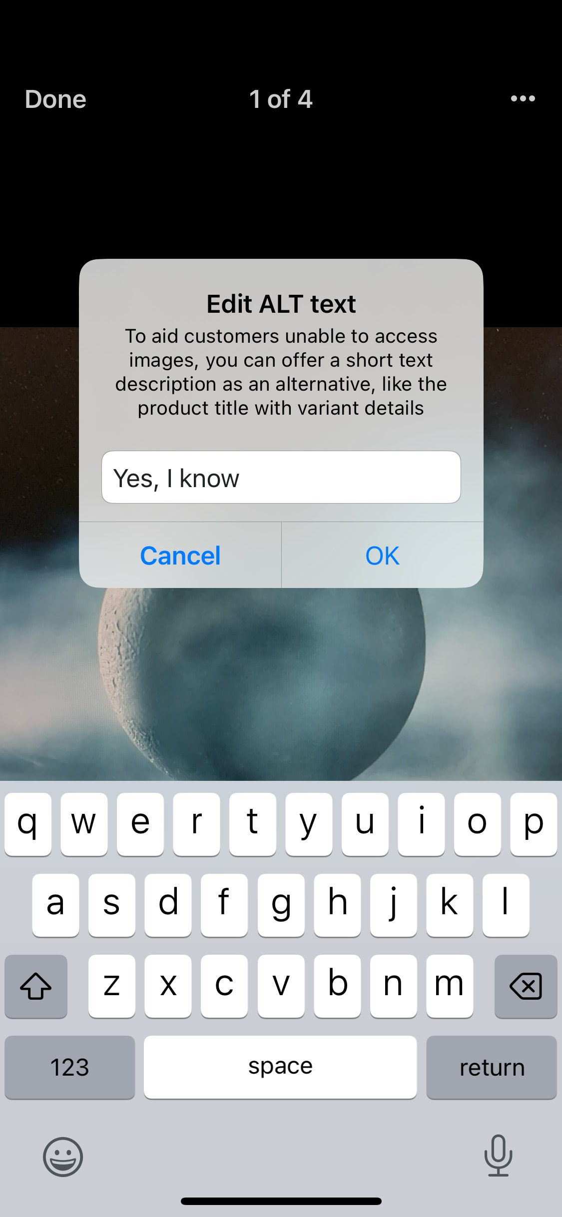 Shopify iOS screen 355