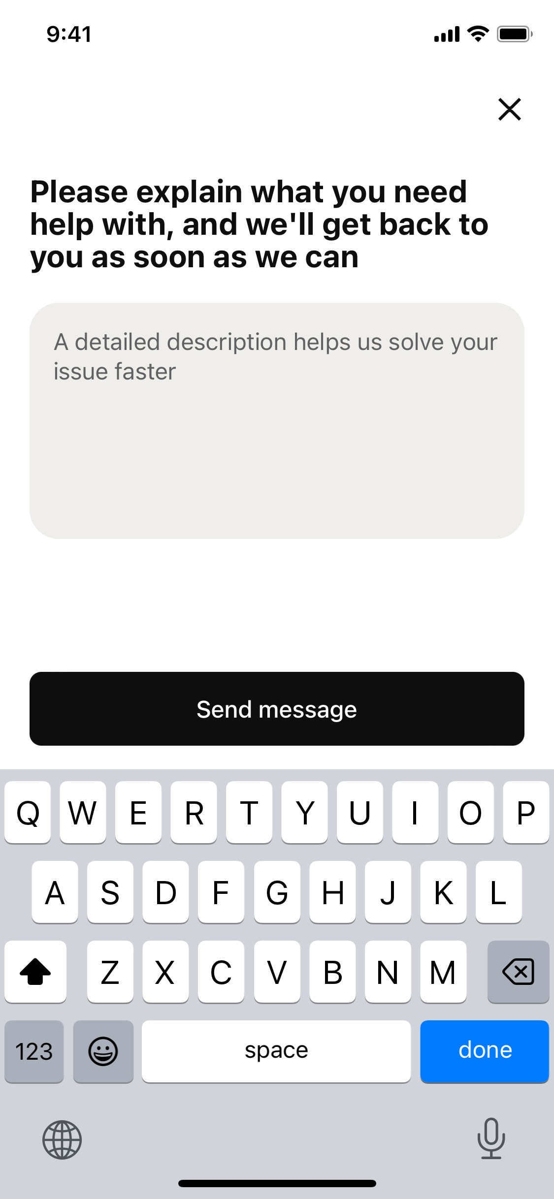 Klarna iOS screen 383
