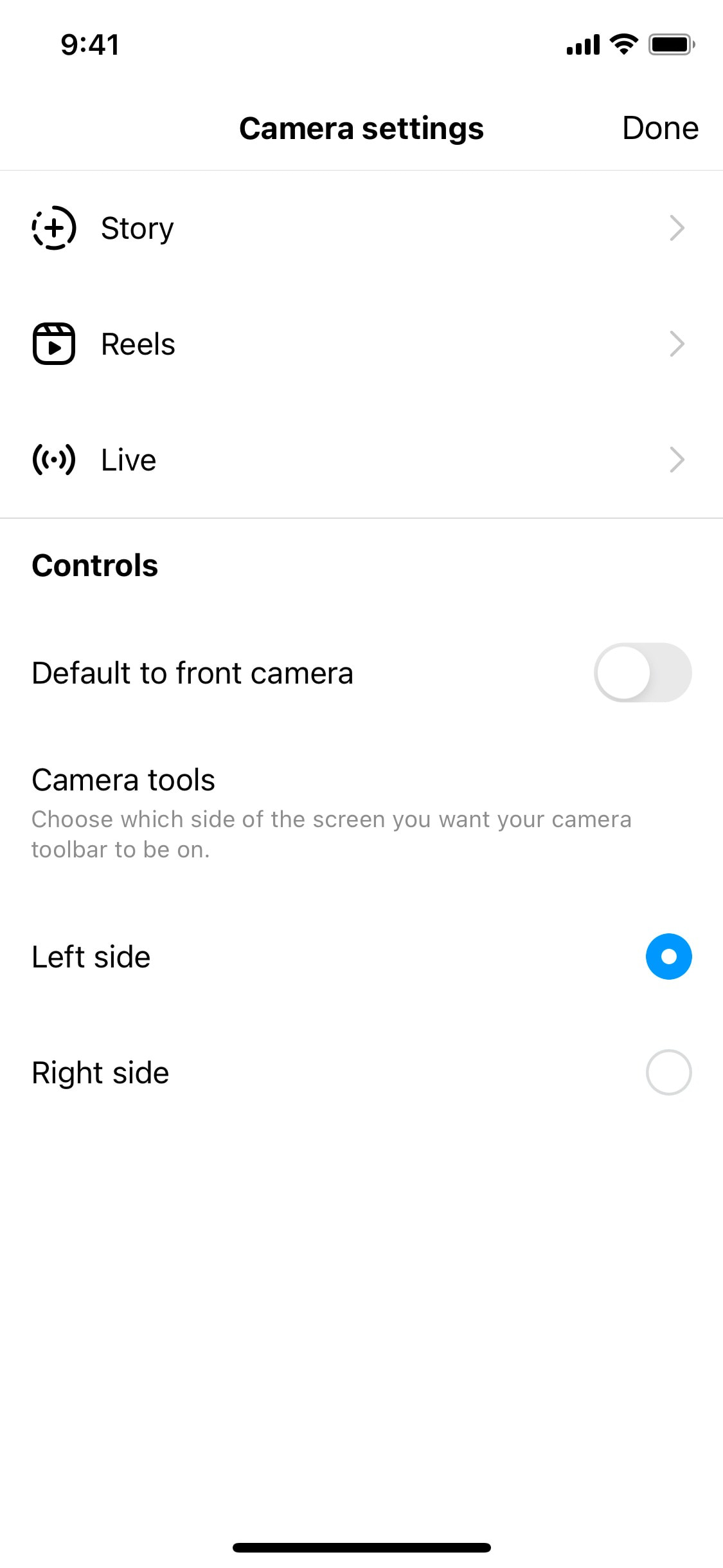 Instagram iOS screen 749