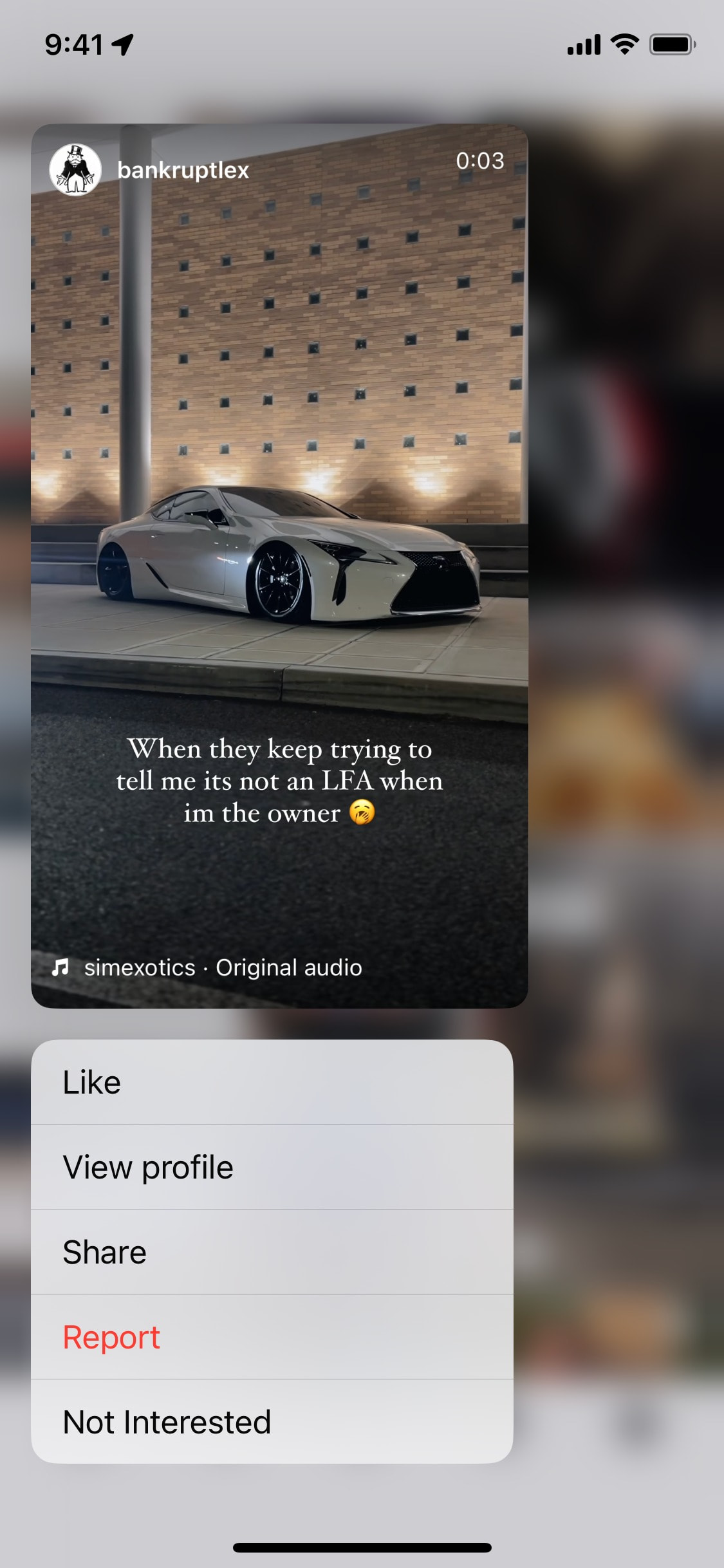 Instagram iOS screen 441