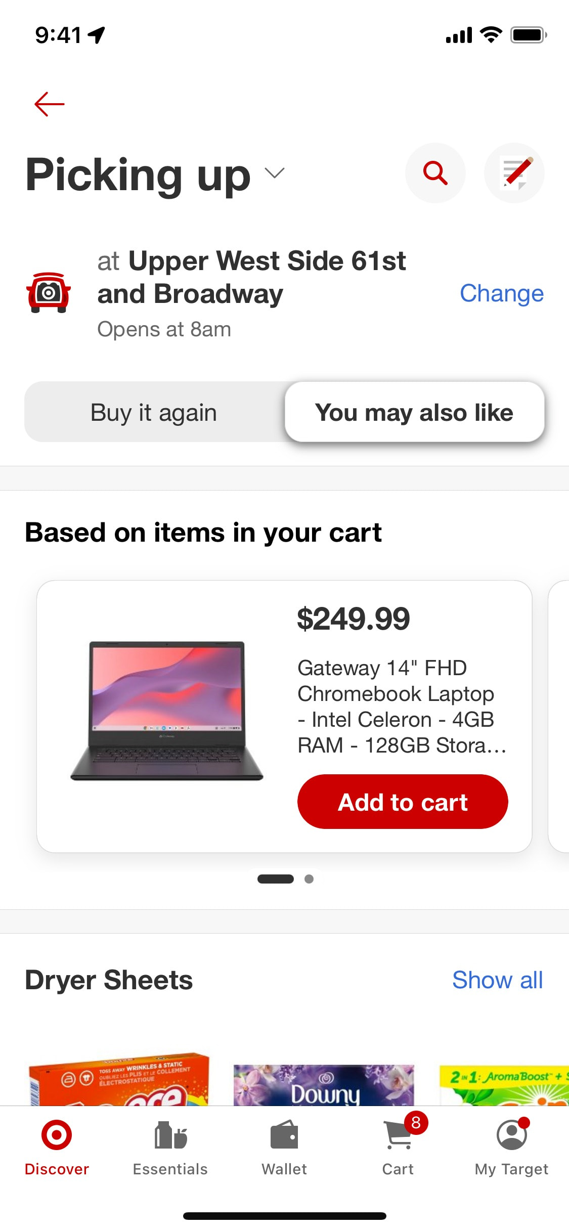 Target iOS screen 773