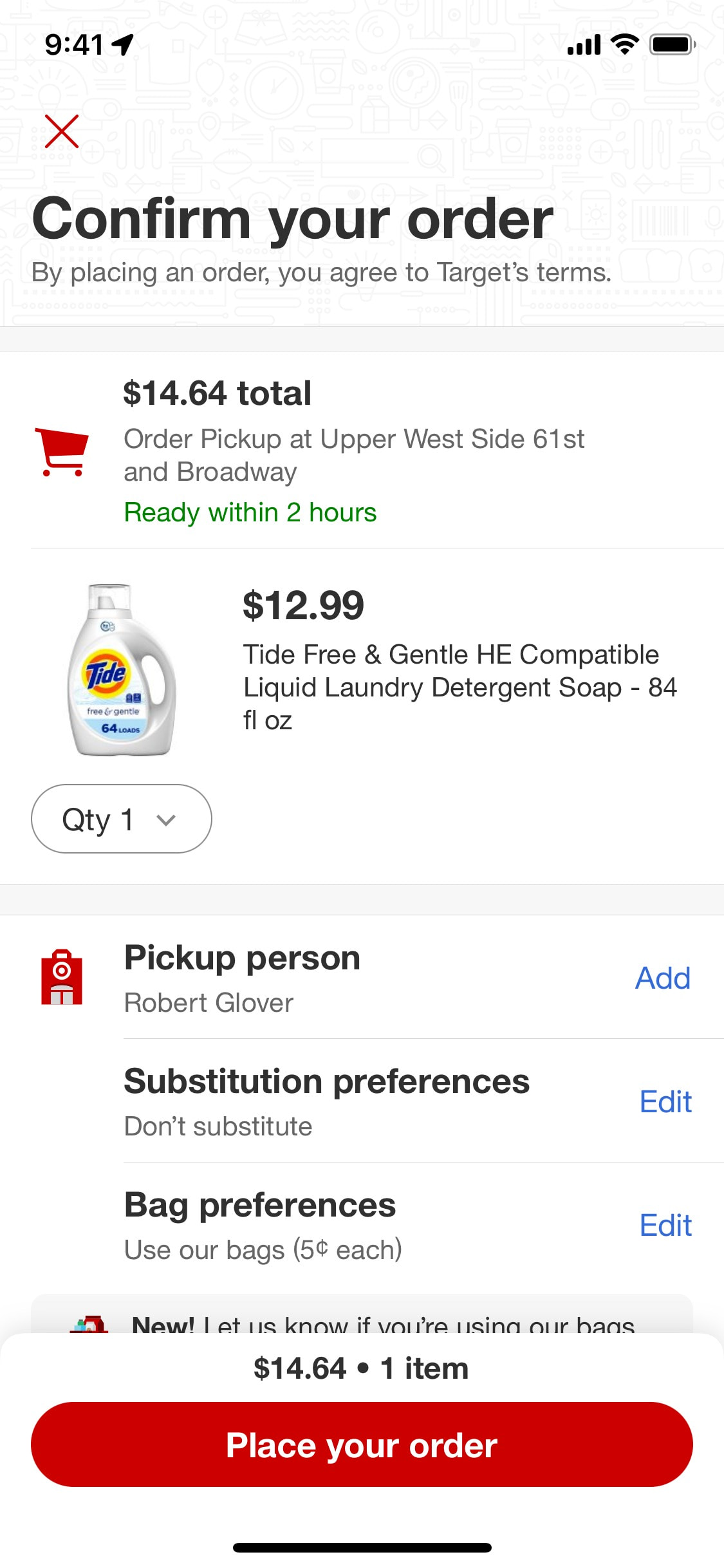 Target iOS screen 388