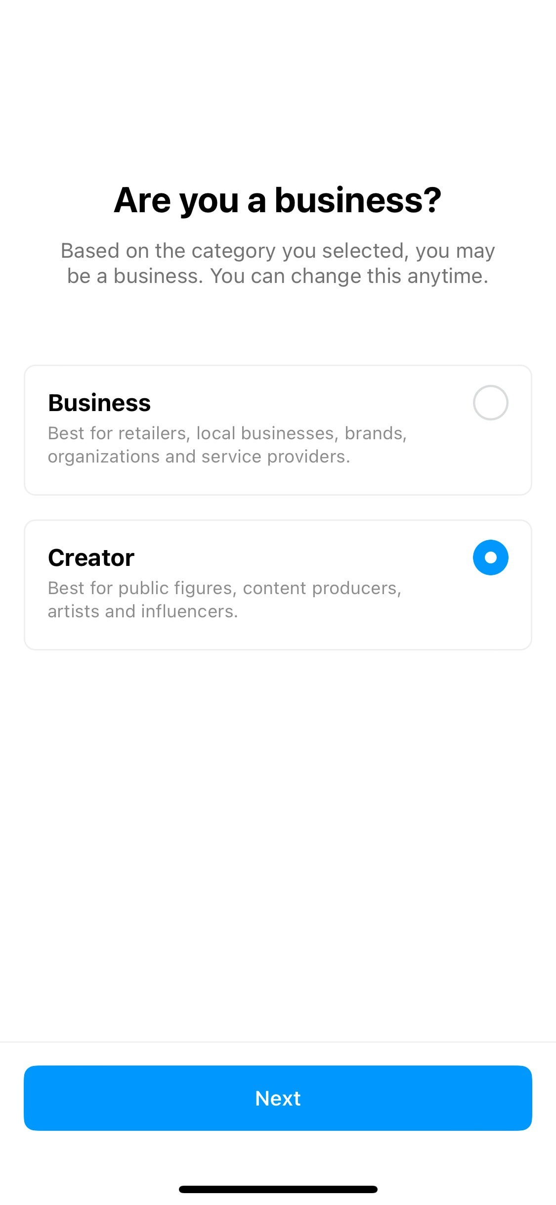 Instagram iOS screen 534