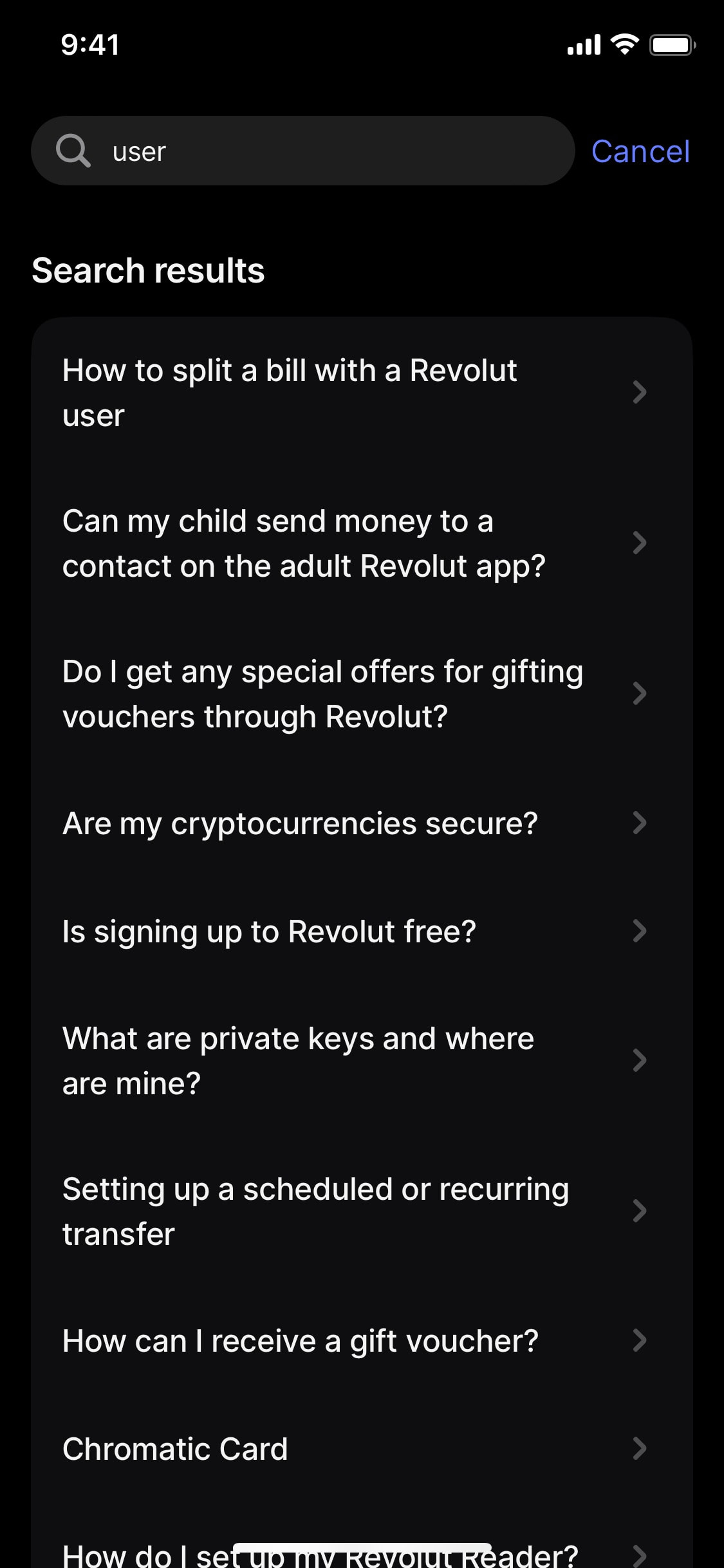 Revolut iOS screen 617