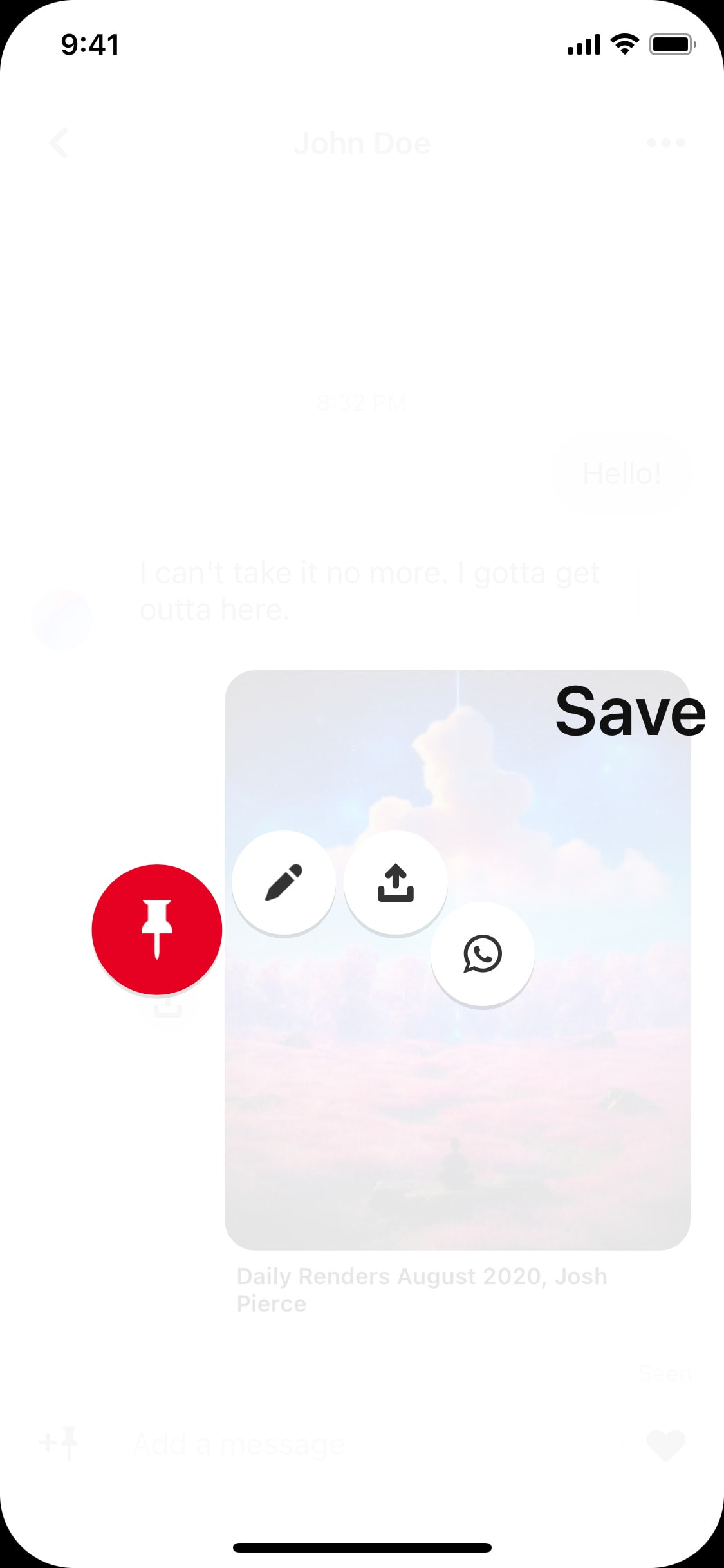 Pinterest iOS screen 170