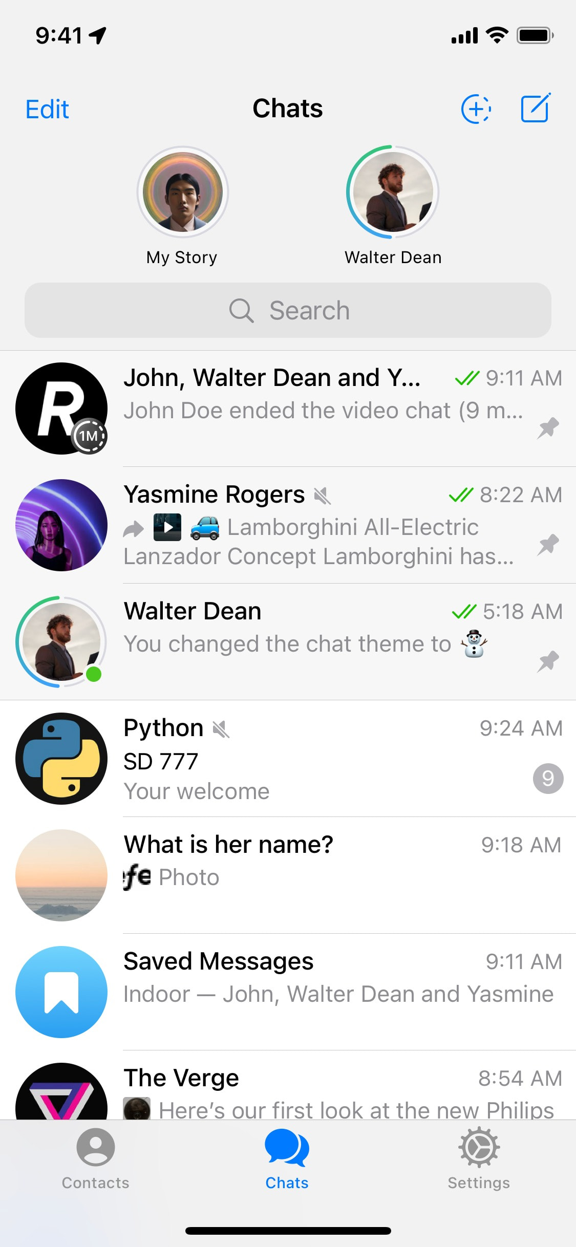 Telegram iOS screen 388