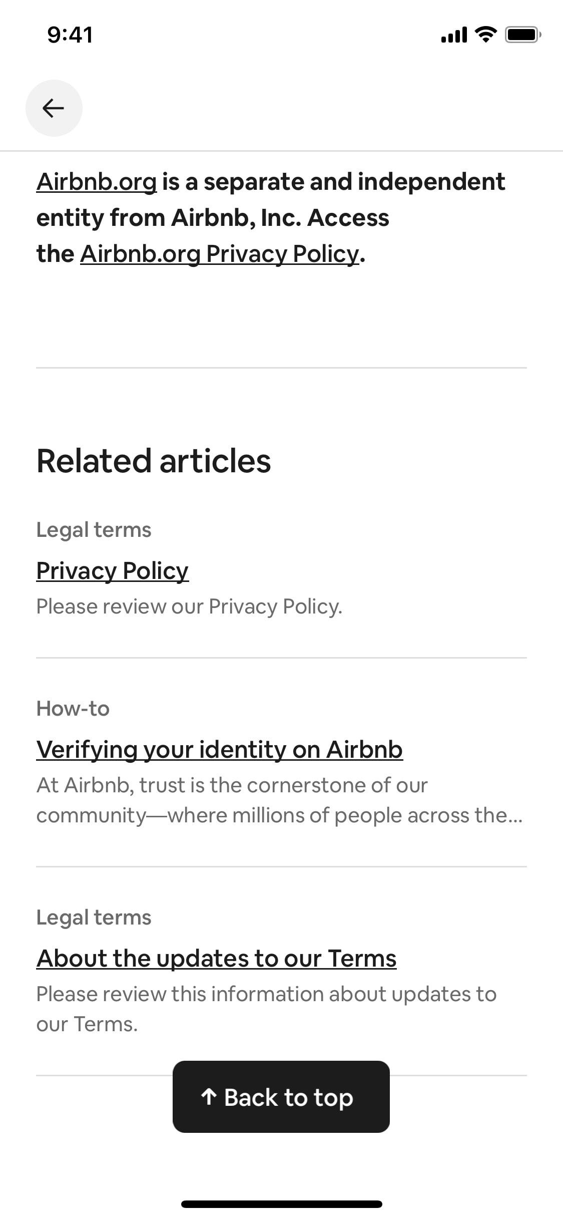 Airbnb iOS screen 92