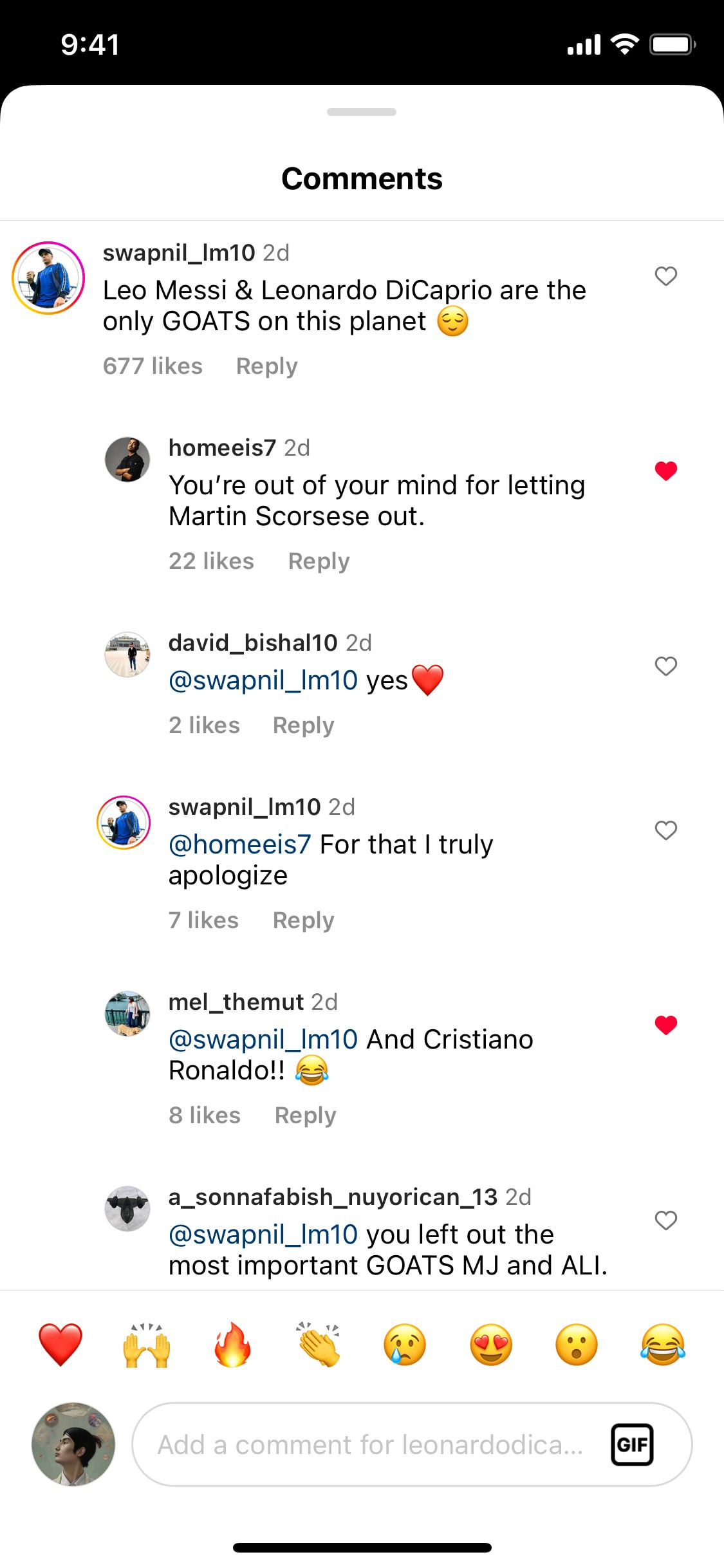 Instagram iOS screen 168