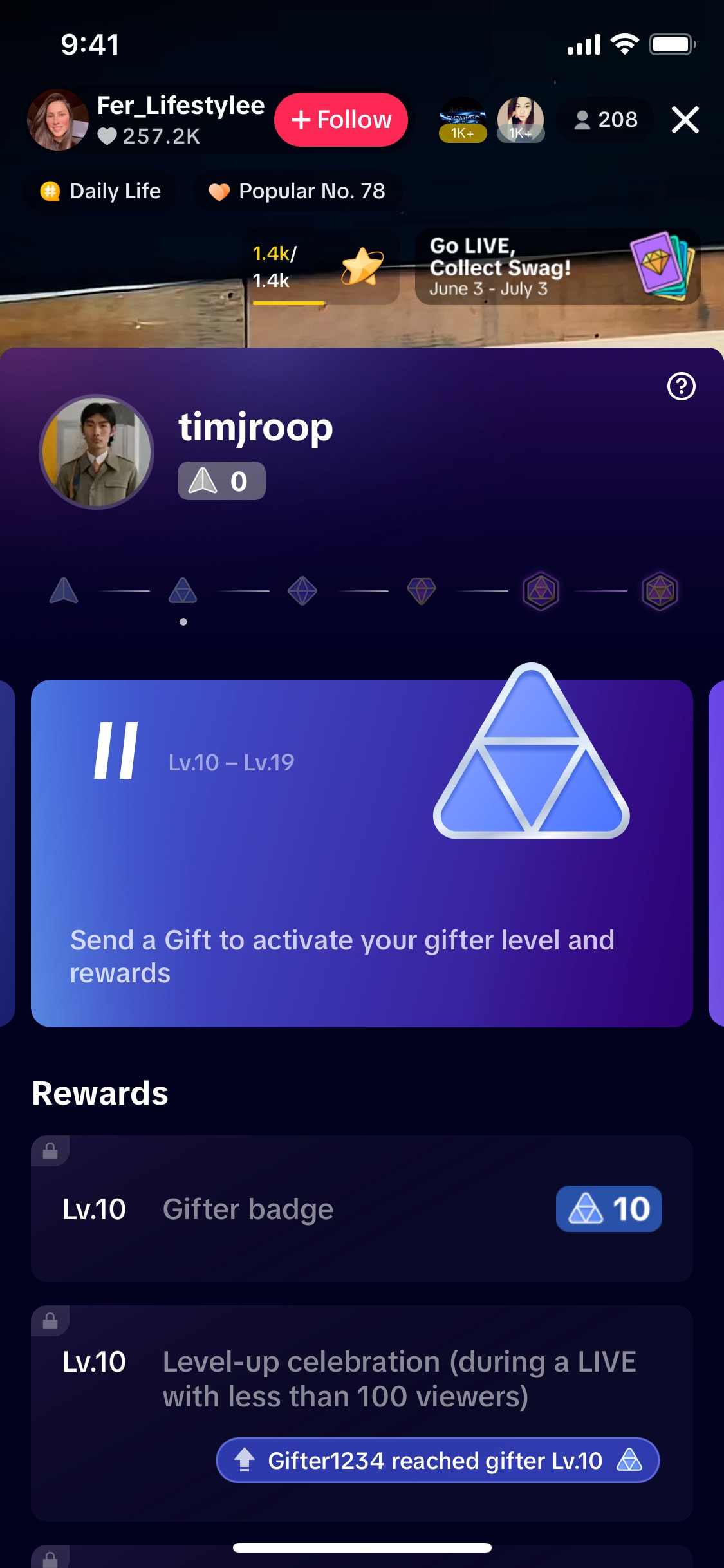 TikTok iOS screen 297