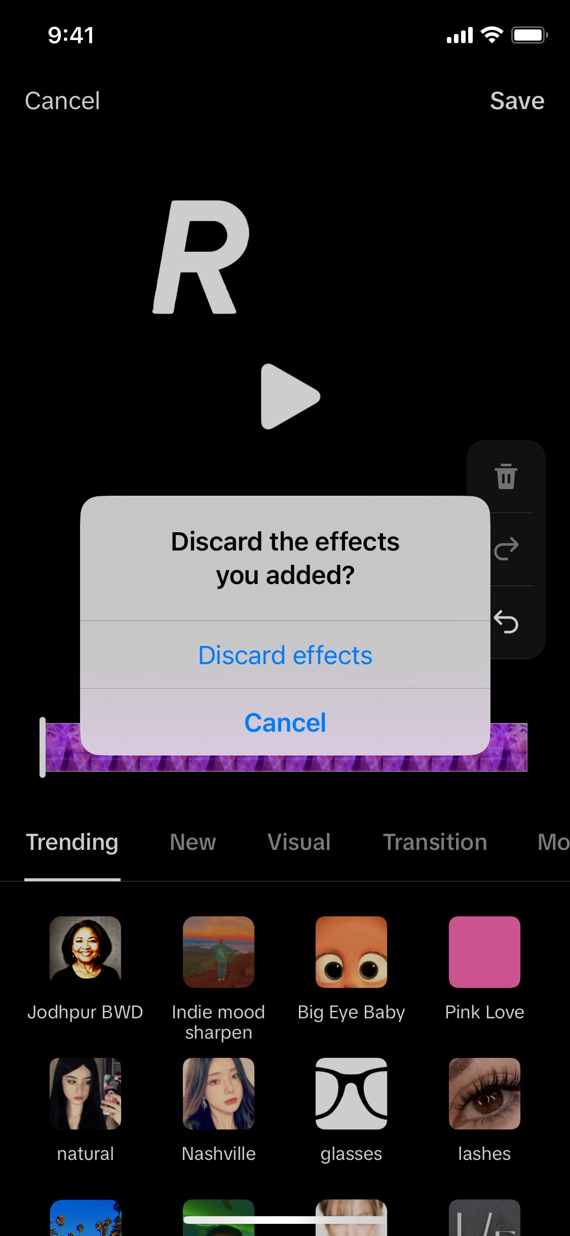TikTok iOS screen 444