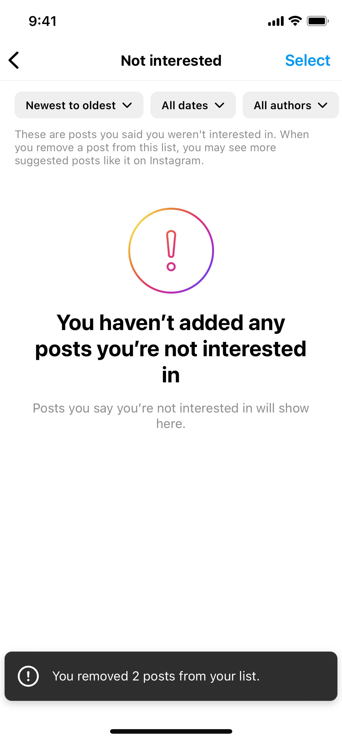 Instagram iOS screen 719