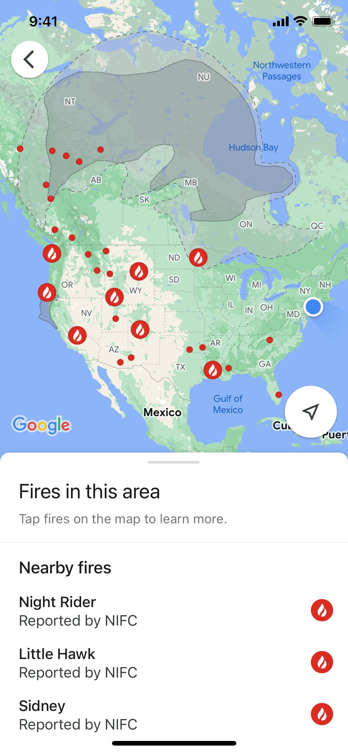 Google Maps iOS screen 151
