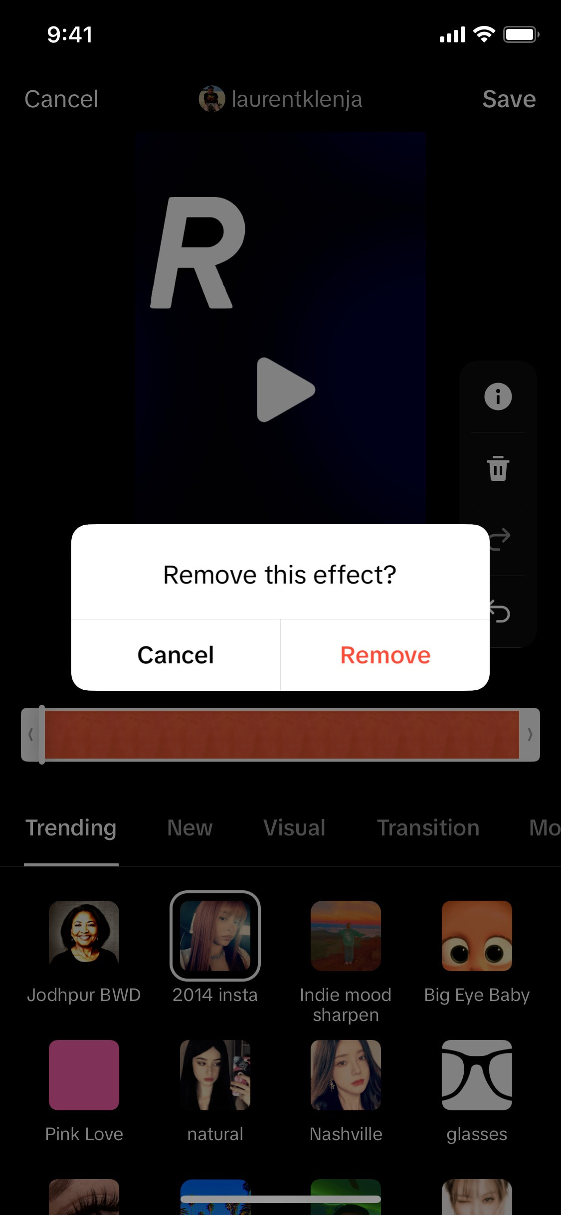 TikTok iOS screen 448