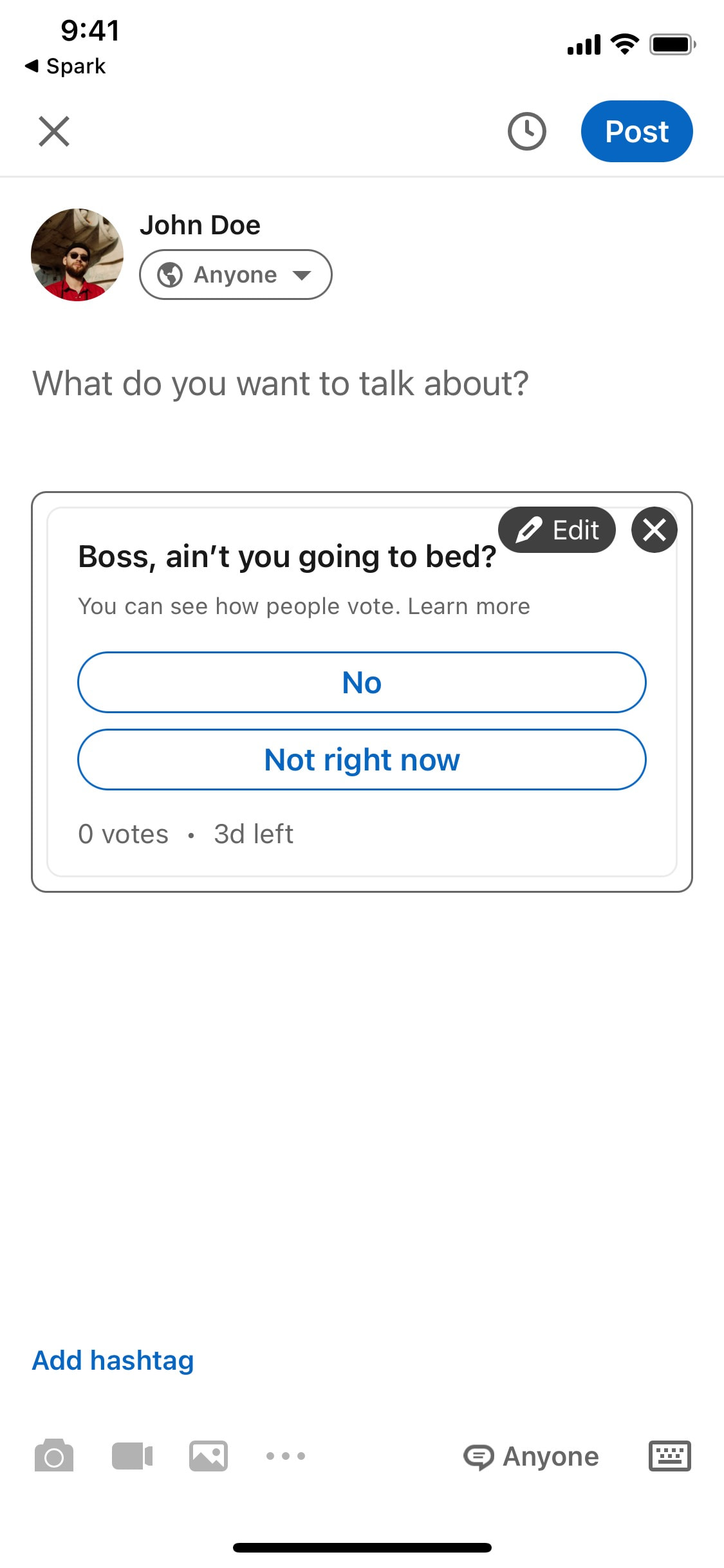 LinkedIn iOS screen 219