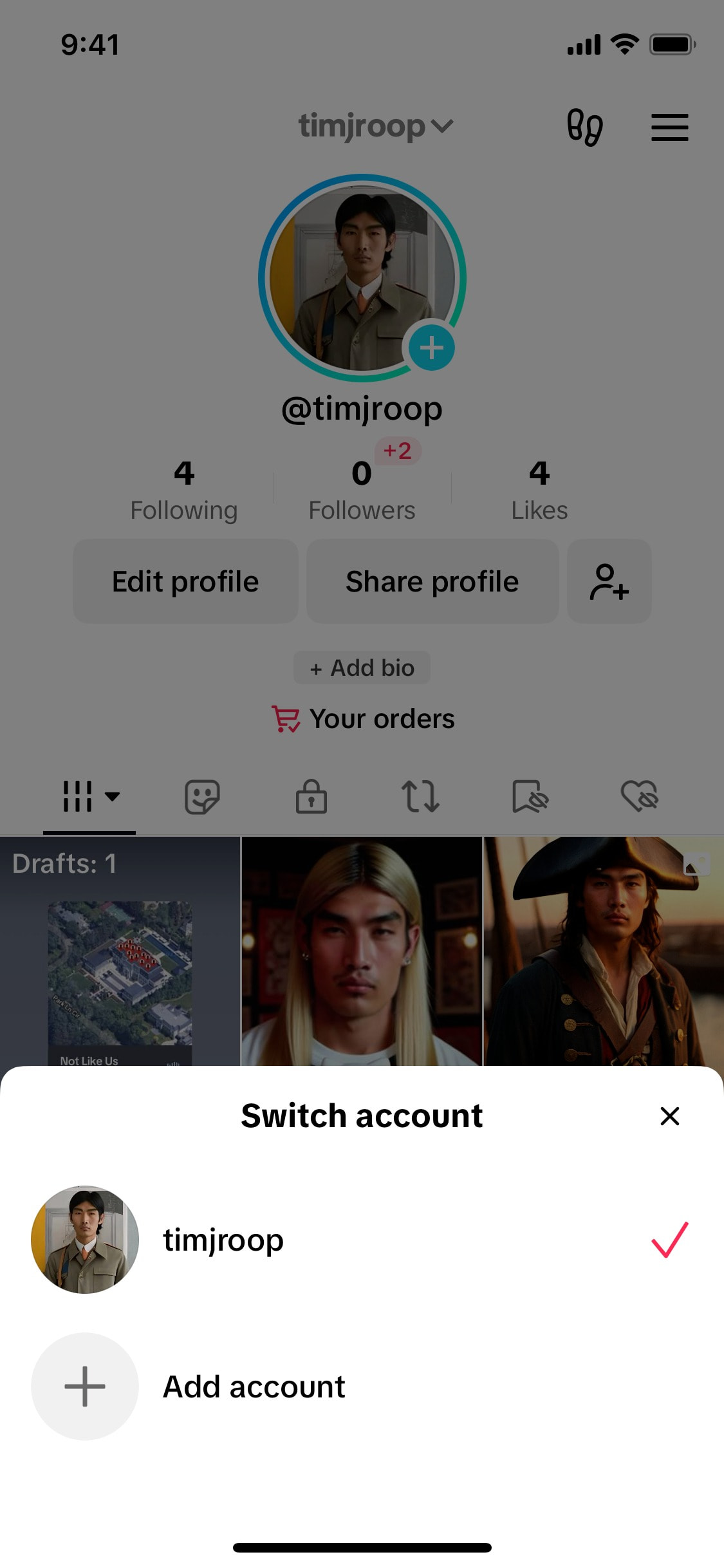 TikTok iOS screen 593