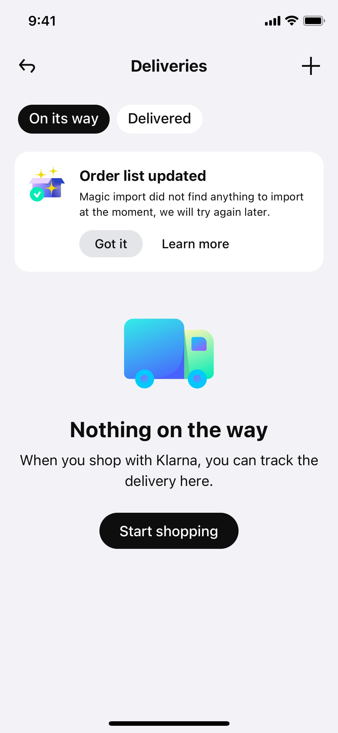 Klarna iOS screen 118