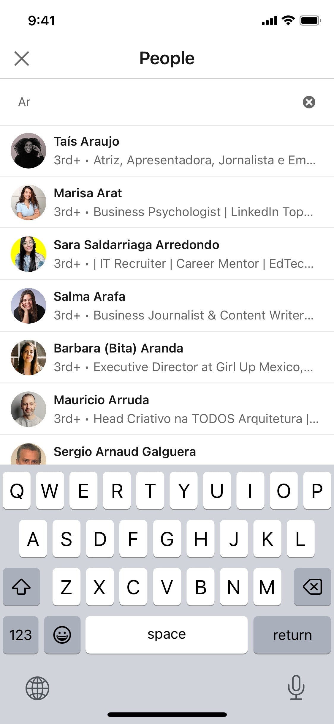 LinkedIn iOS screen 11