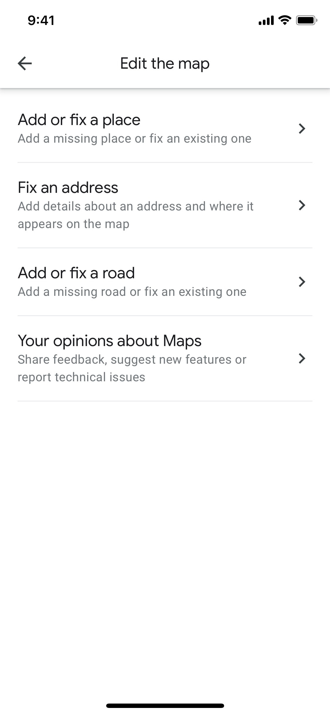 Google Maps iOS screen 468