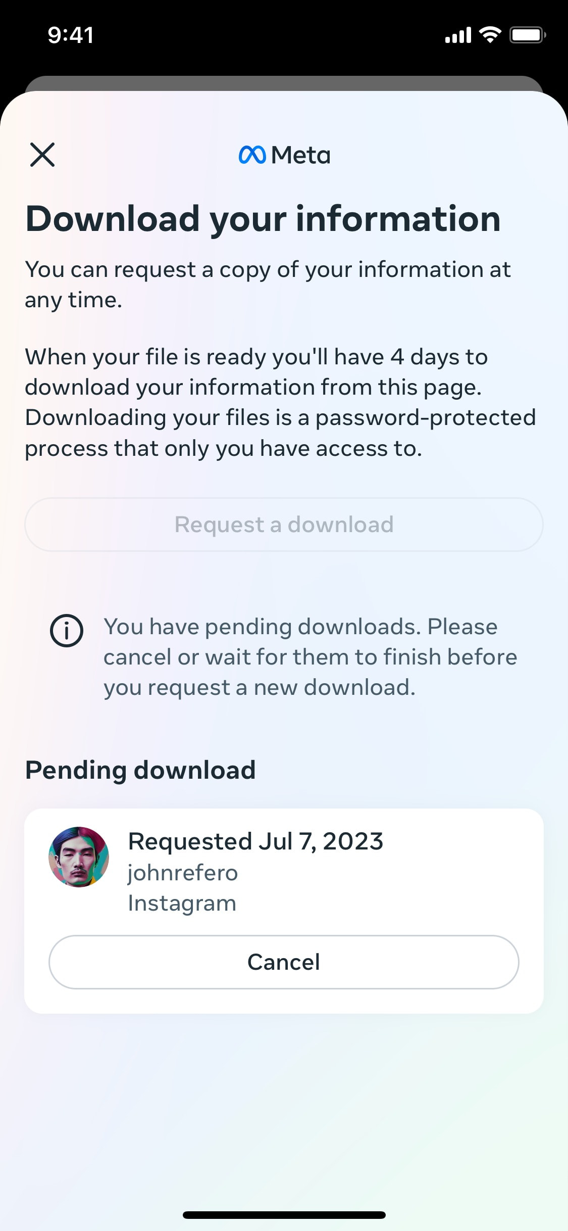 Instagram iOS screen 22