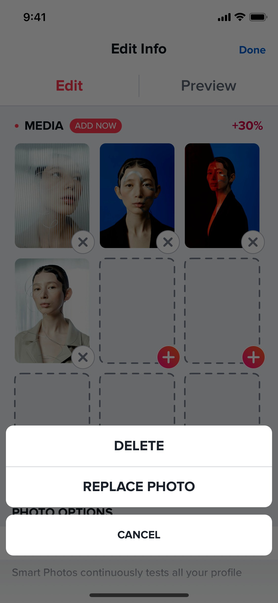 Tinder iOS screen 374