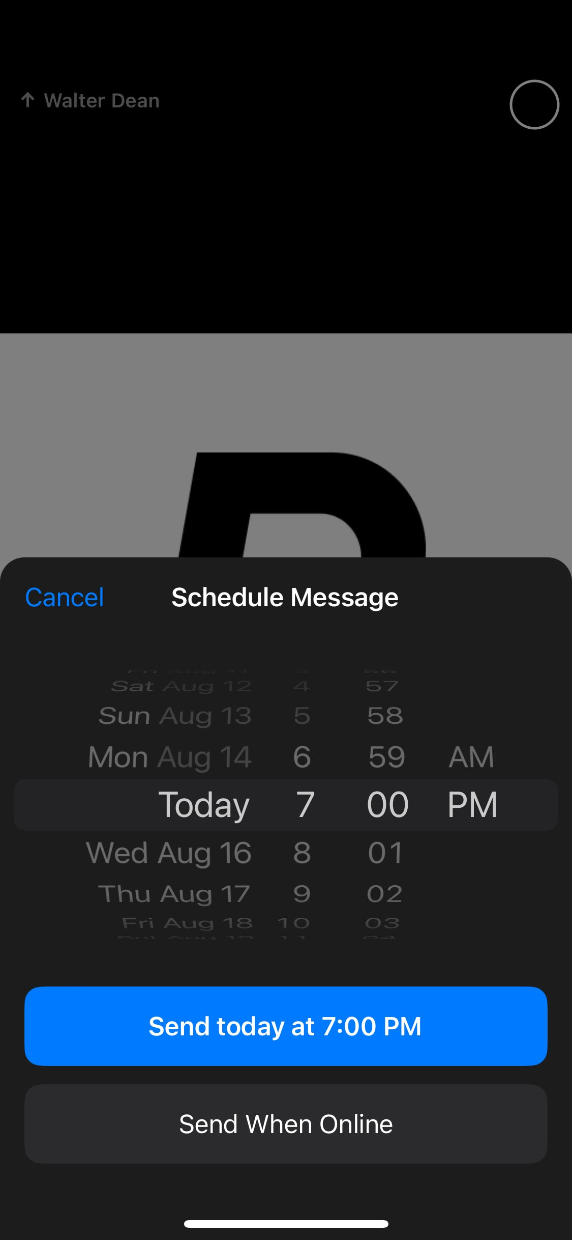 Telegram iOS screen 713